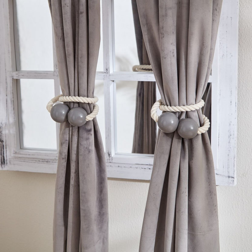 Dazzle Dahlia Curtain Tie Back - Set of 2-Tie Backs and Tassels-image-0