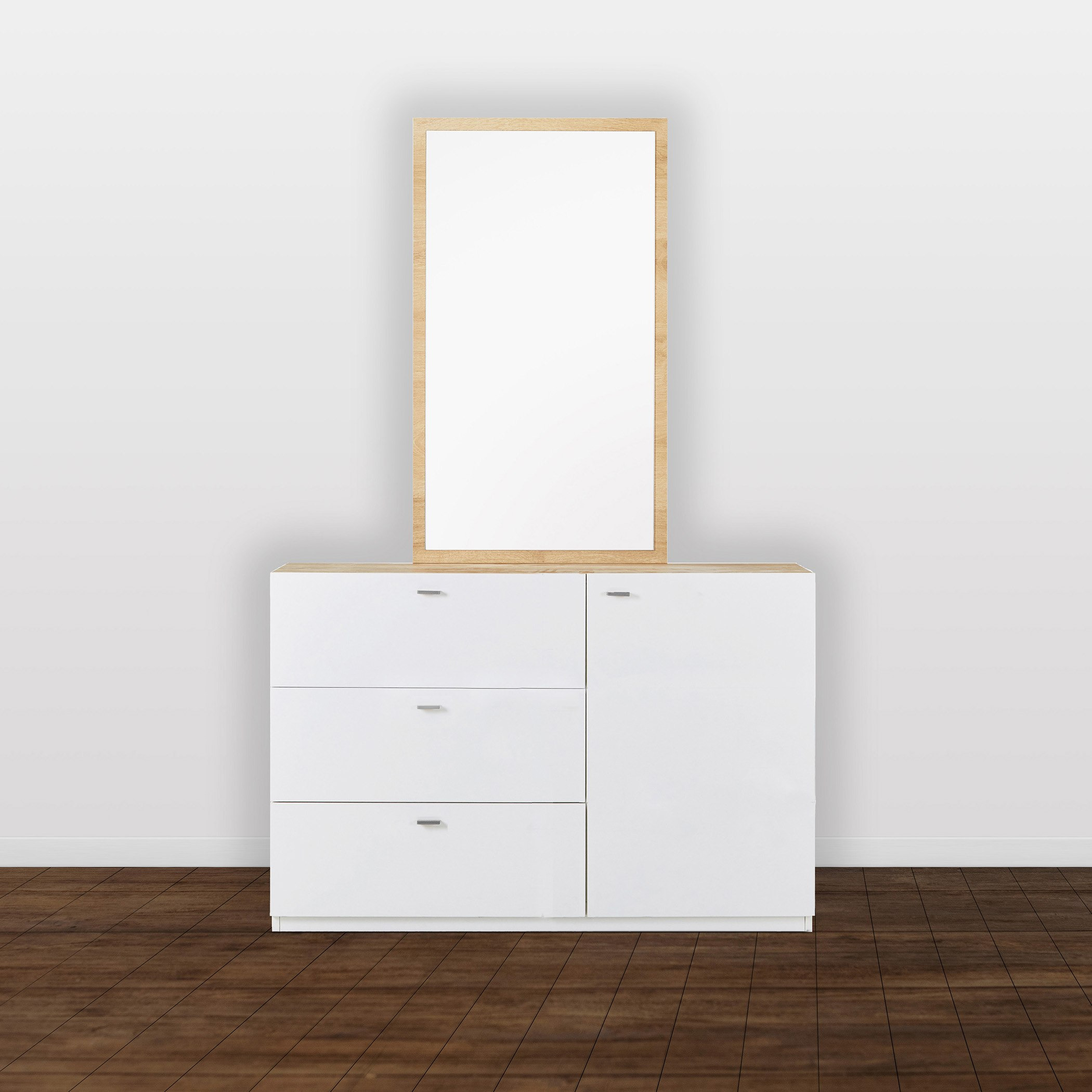 طاولة تزيين دون مرآة بباب واحد و3 أدراج من بريدج-hbxfurniture-bedroom-dressersandmirrors-image-1