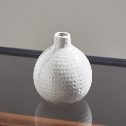 Sansa Stoneware Circular Nola Vase - 13 cms