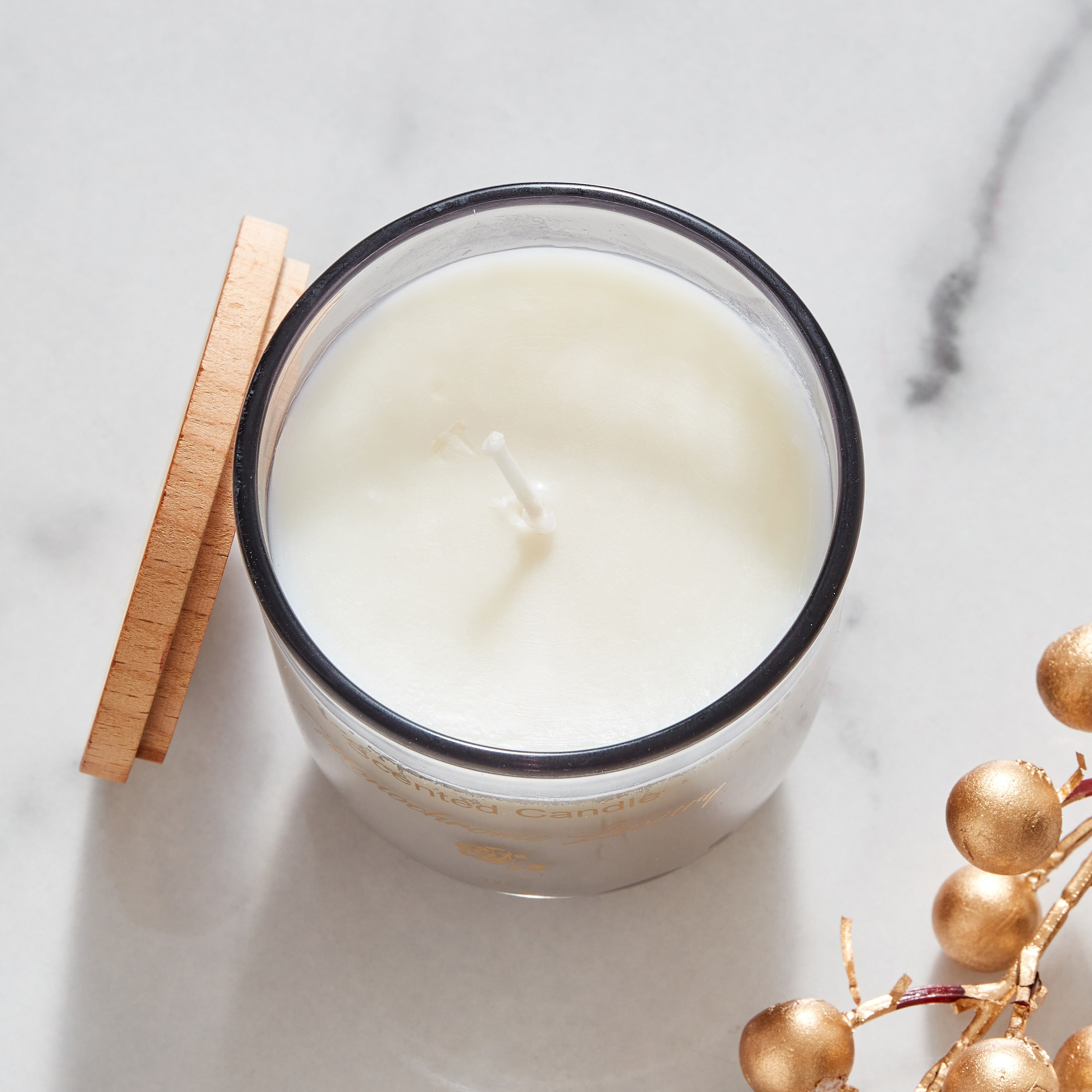 Alps Monochrome Luxury Fresh Fig Scented Jar Candle - 135 gm-hbxlivingroom-decorandaccessories-candles-image-2