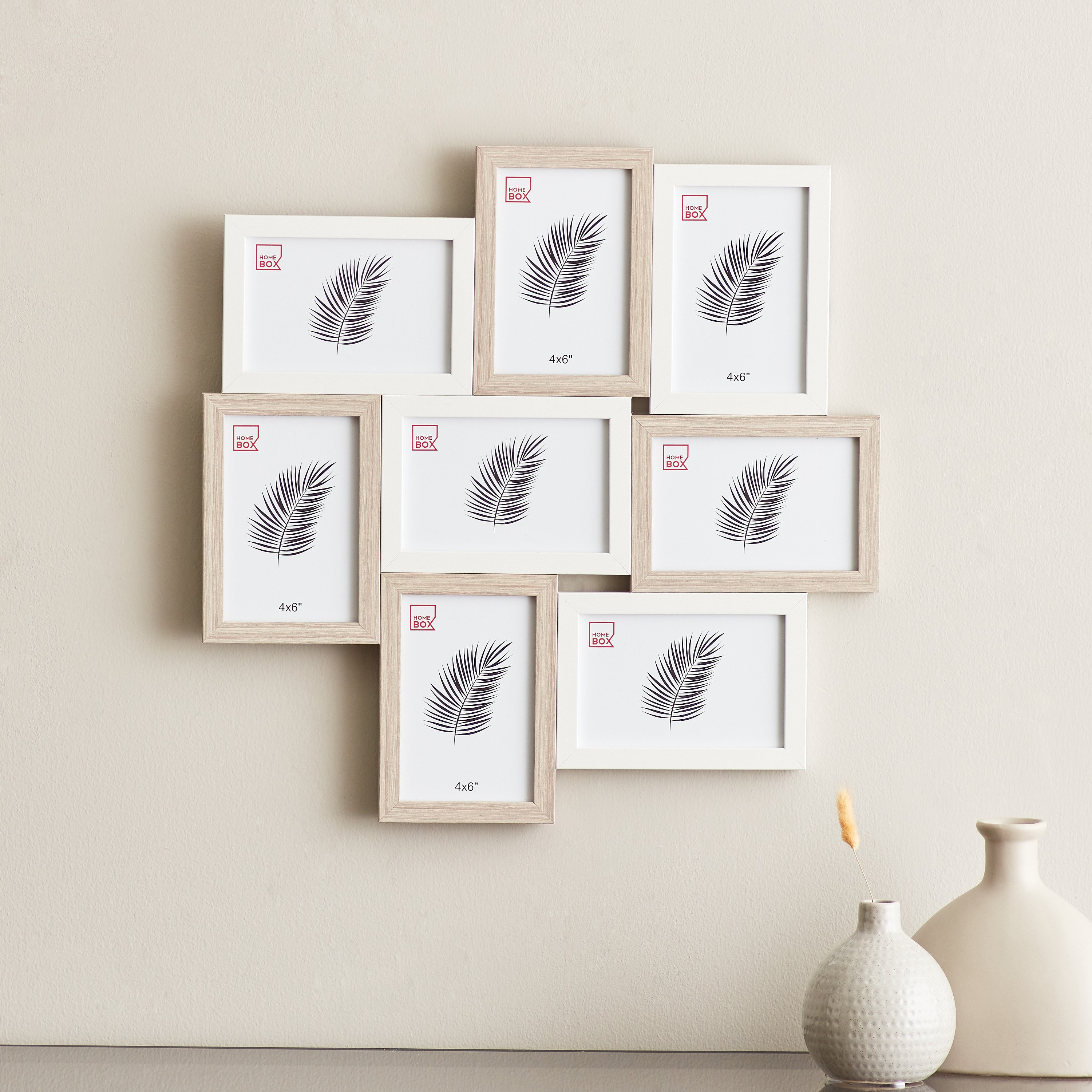 برواز 8 صور من كاتي - 47.5x1.5x47.5 سم-hbxdiningroom-decorandaccessories-photoframes-image-1