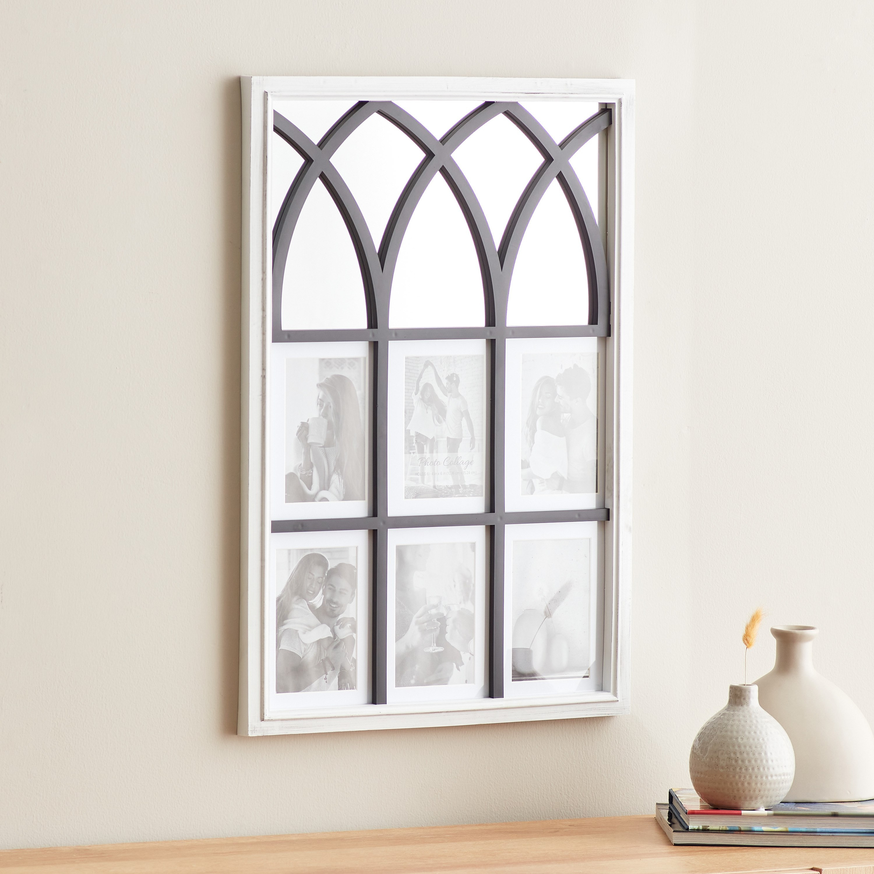 برواز صور مجمعة مع مرآة من زيد - 44.5x2.5x65 سم-hbxdiningroom-decorandaccessories-photoframes-image-2