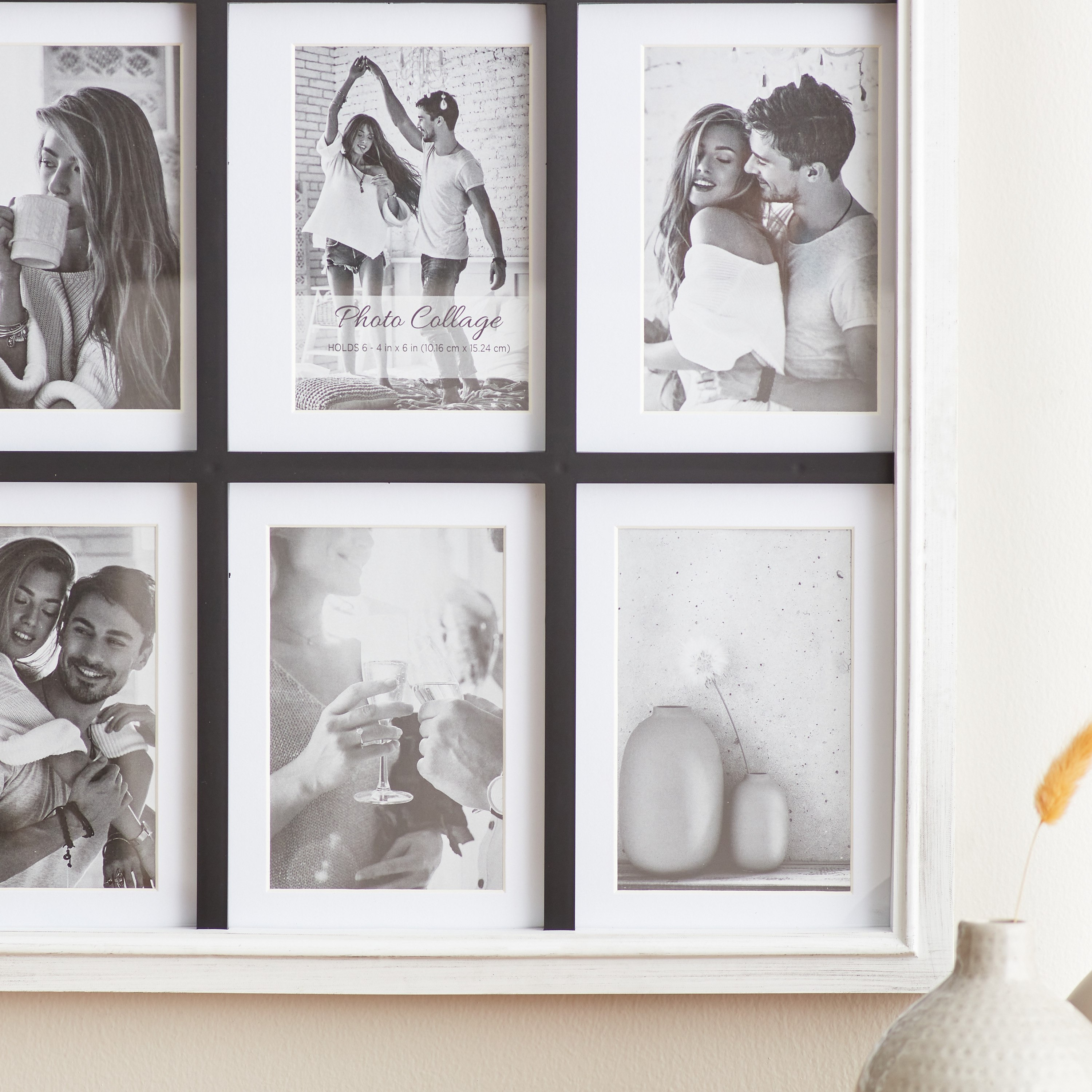 برواز صور مجمعة مع مرآة من زيد - 44.5x2.5x65 سم-hbxdiningroom-decorandaccessories-photoframes-image-4