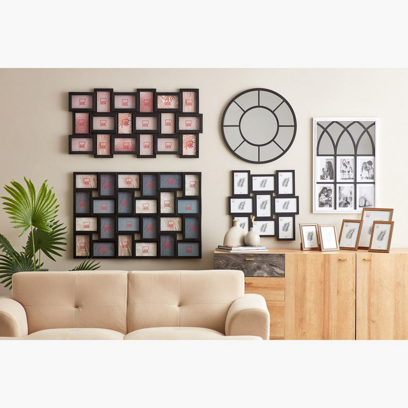 Zedd Collage Frame with Mirror - 44.5x2.5x65 cm-Photo Frames-image-4