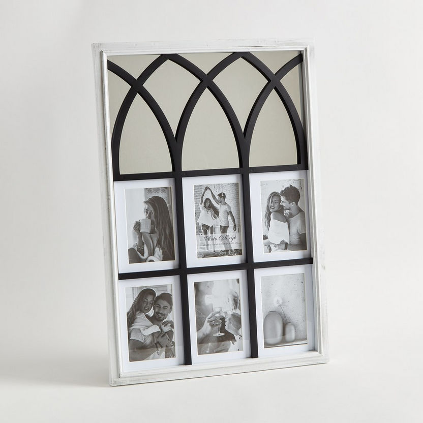 Zedd Collage Frame with Mirror - 44.5x2.5x65 cm-Photo Frames-image-5