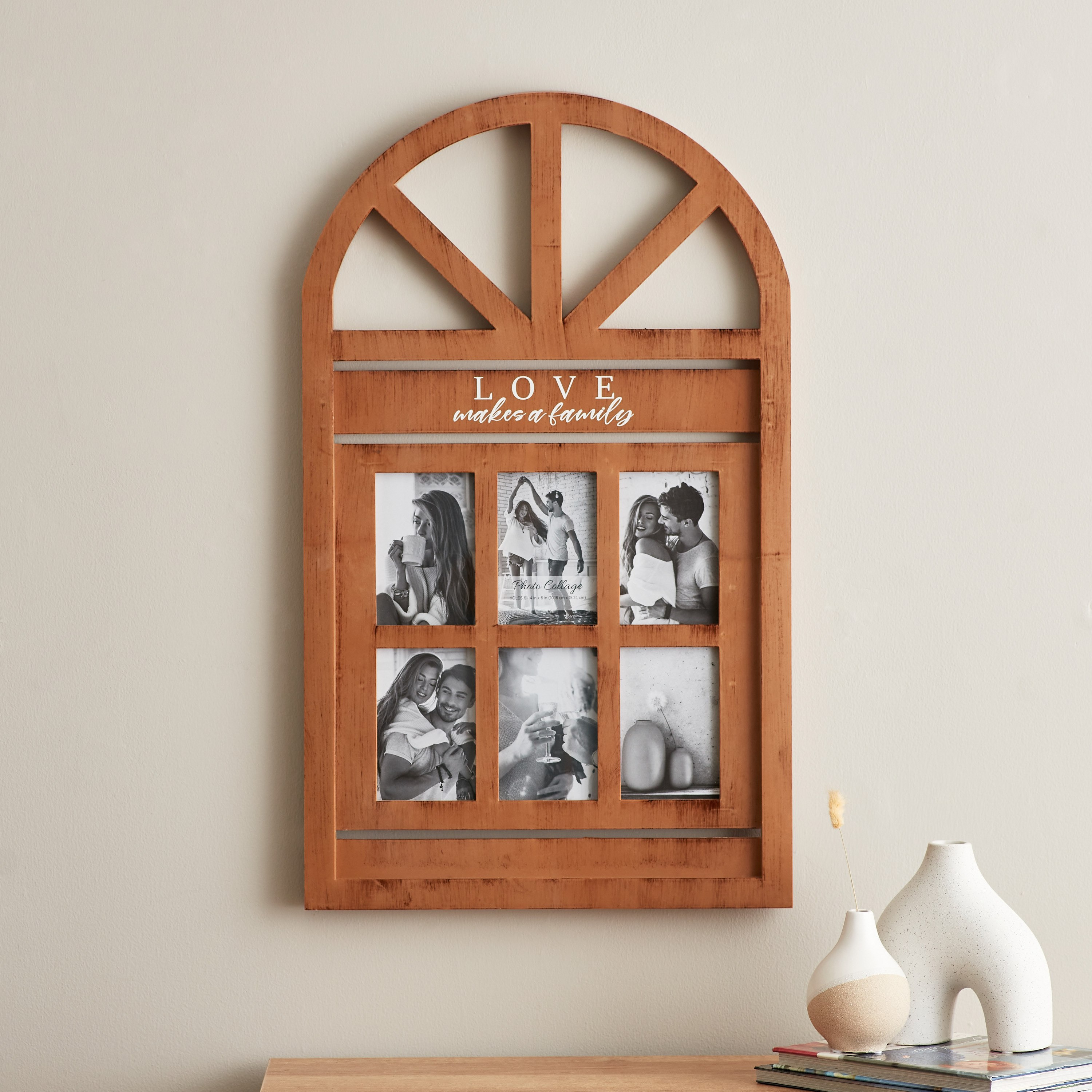 Zedd Collage Frame with Wall Panel - 45.5x2.5x76 cm-hbxdiningroom-decorandaccessories-photoframes-image-1