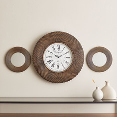 Zedd 3-Piece Decorative Mirrors and Clock Set