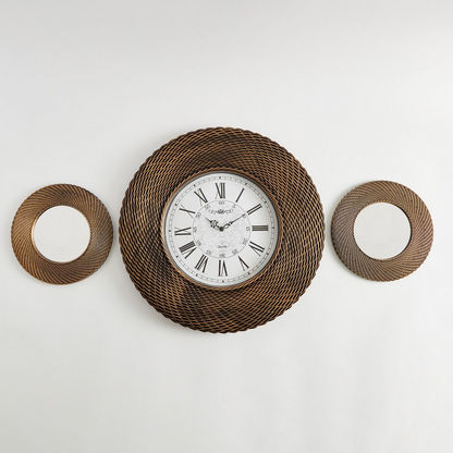 Zedd 3-Piece Decorative Mirrors and Clock Set