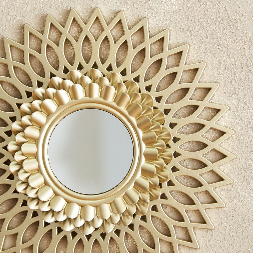 Zedd 4-Piece Decorative Mirror with Clock Set-Mirrors-image-4
