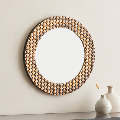 Zedd Pattern Border Wall Mirror - 50 cm