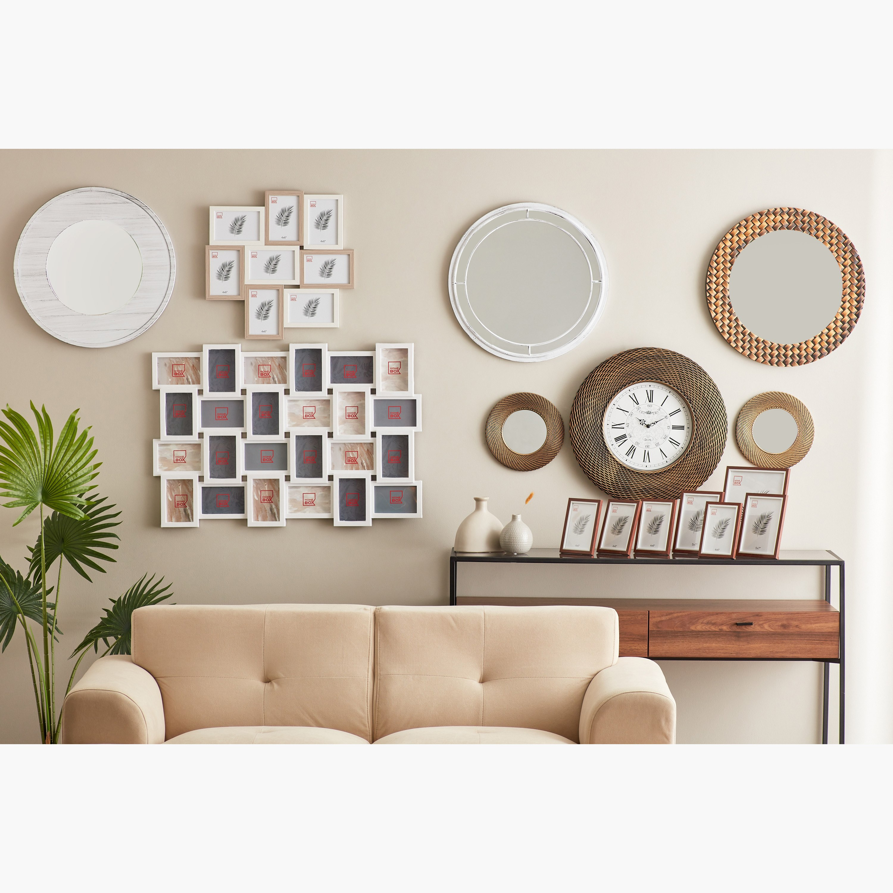 Zedd Pattern Border Wall Mirror - 50 cm-hbxhomeware-hbxdecorandfurnishings-image-5