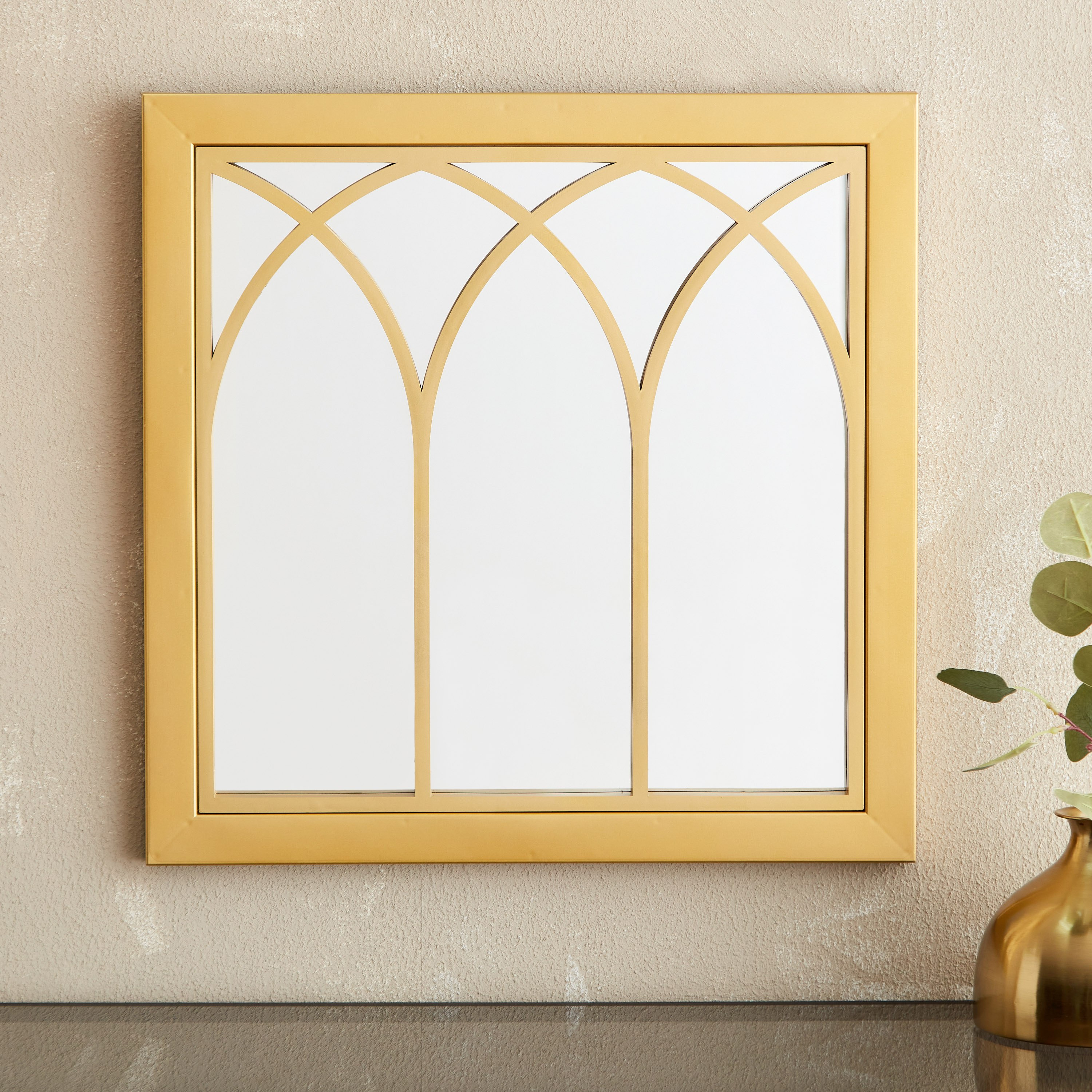 Zedd Window Panel Wall Mirror - 51x2x51 cm-PROMO_HB_AE_B1G1_250925-image-1