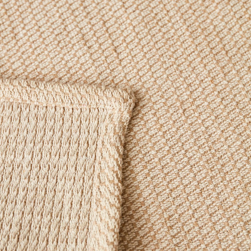 Textura Natural Jute Cotton Dhurrie - 60x150 cm-Rugs-image-3