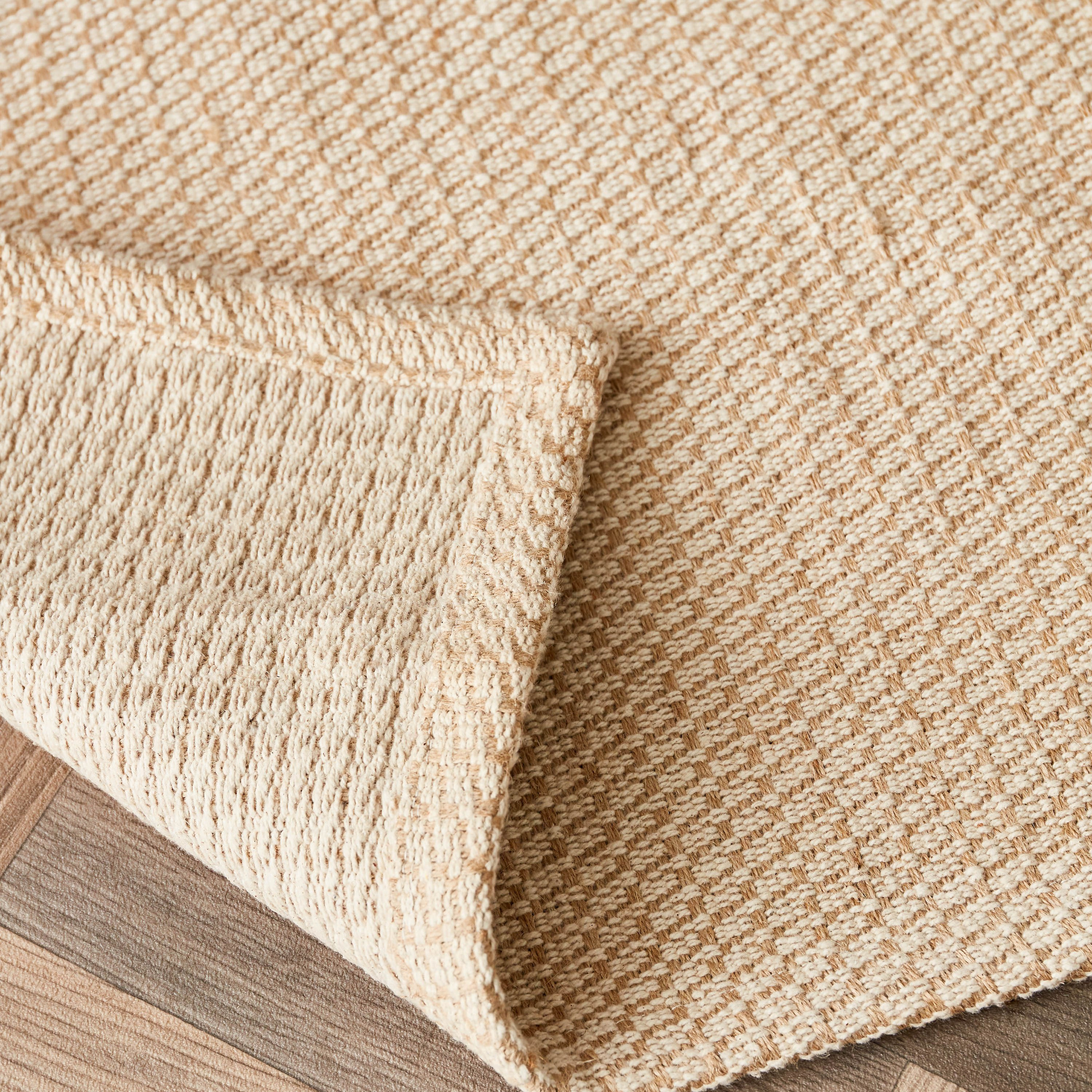 سجادة دوري من القطن والجوت الطبيعي من تيكستورا - 120x60 سم-hbxhomeware-hbxlivingroom-image-4