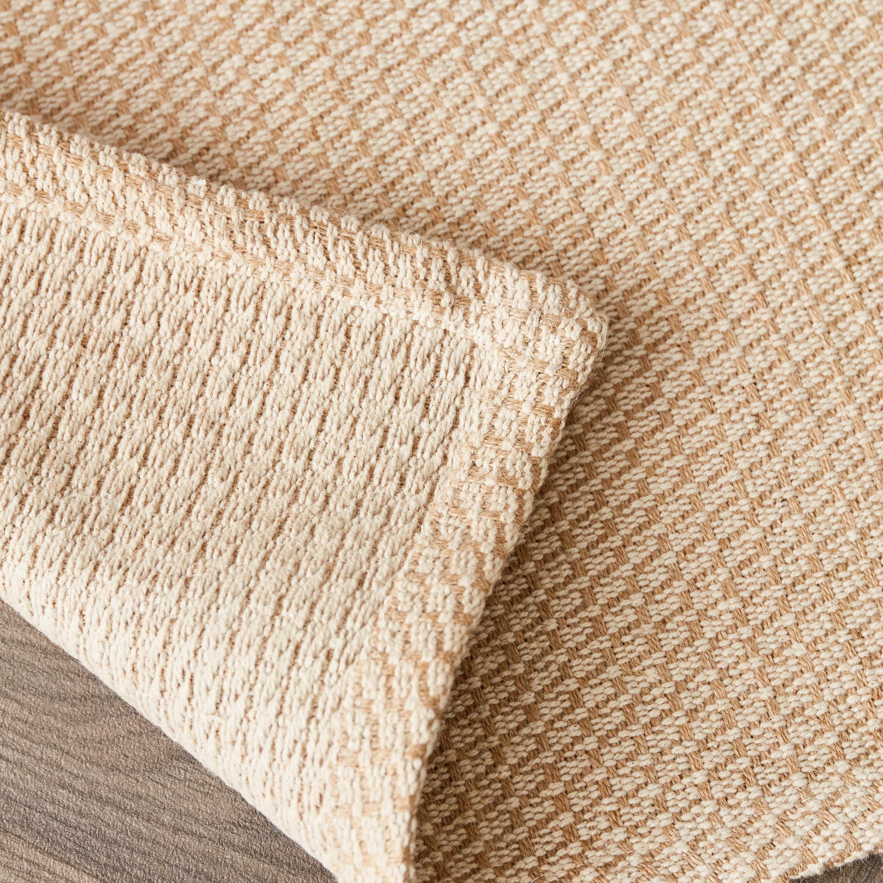 سجادة دوري من القطن والجوت الطبيعي من تيكستورا - 150x80 سم-hbxhomeware-hbxlivingroom-image-4