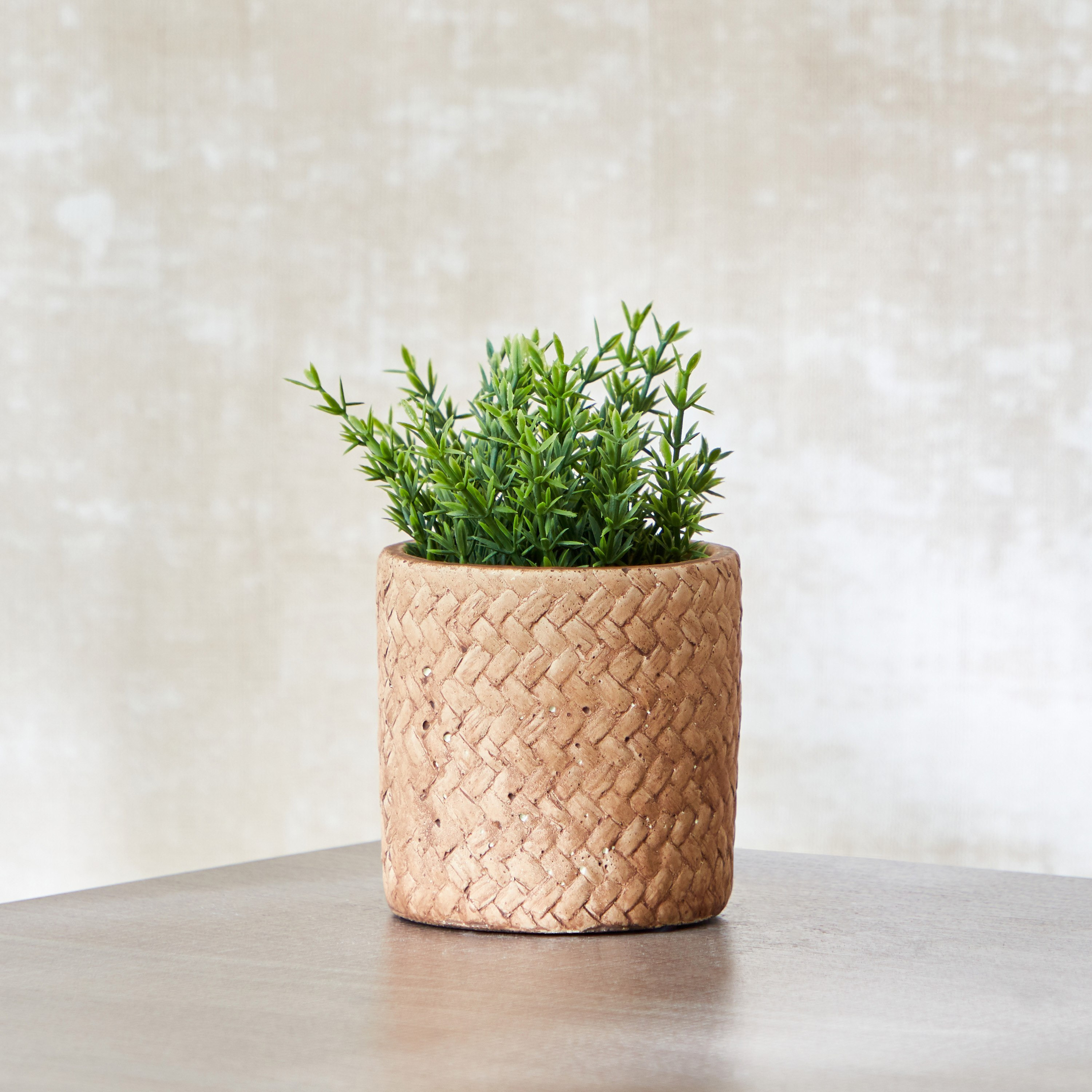 إناء حديقة بتصميم منسوج من سانسا - 11 سم-hbxdecorandfurnishings-homeaccessories-artificialflowersandplants-image-1