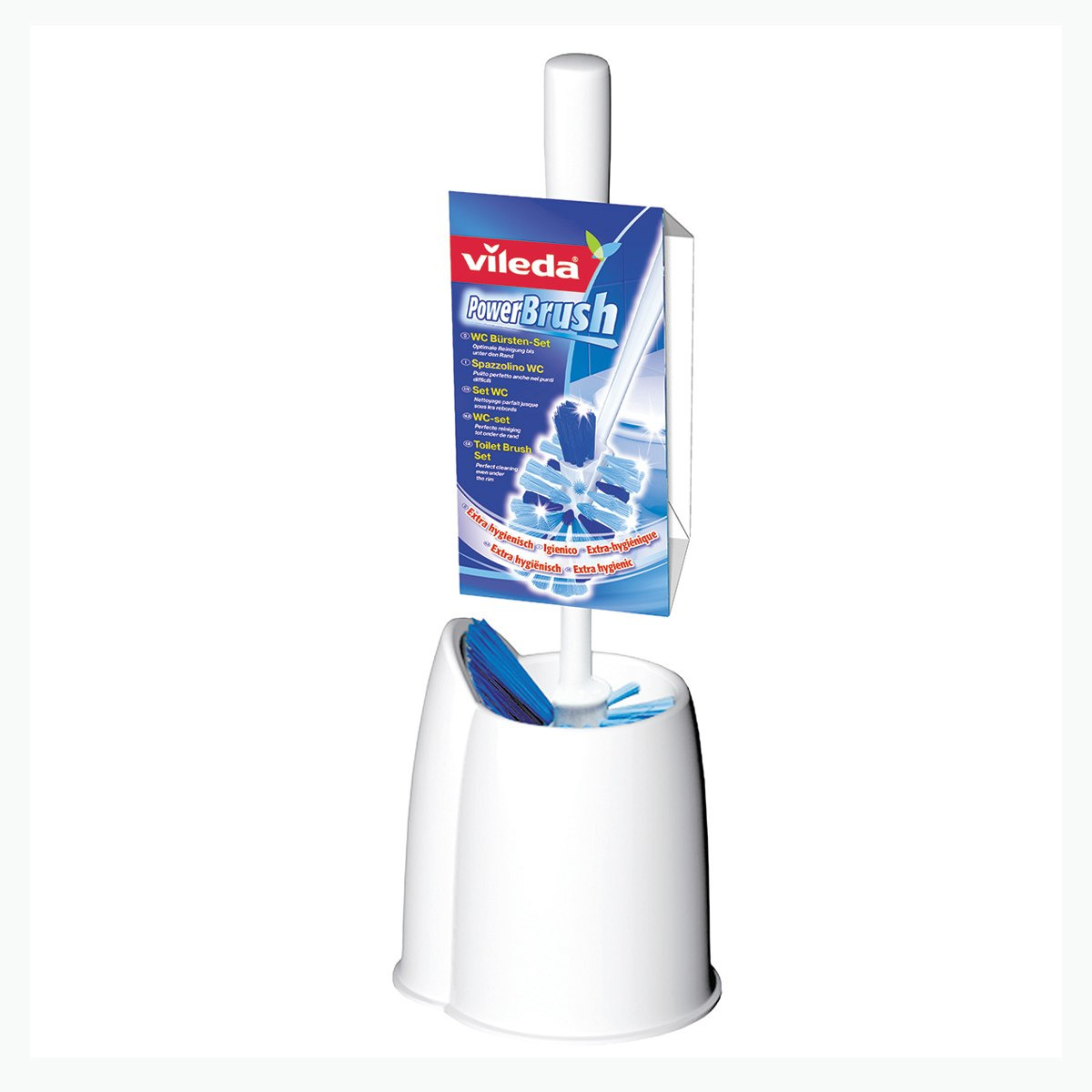 Vileda Powerbrush Toilet Brush Set - 14x14x43 cm-PROMO_HB_AE_B1G1_250925-image-1