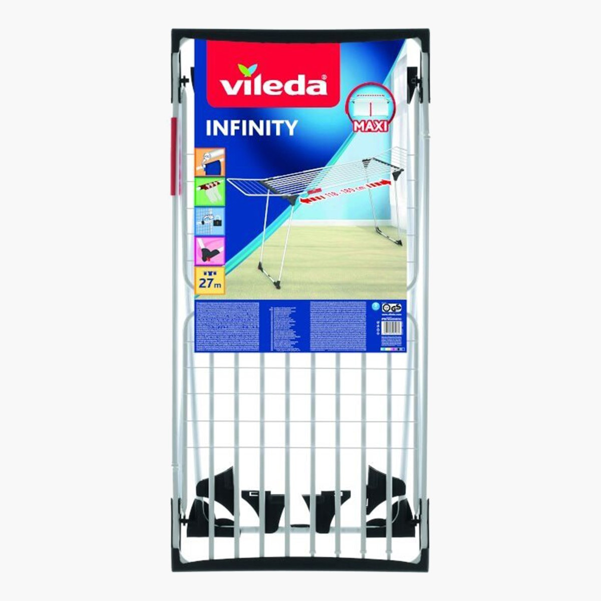 مجفف ملابس من فيليدا انفينيتي فليكس - 256x60x90 سم-hbxhomeware-bathandlaundry-clothesdryingracks-image-8