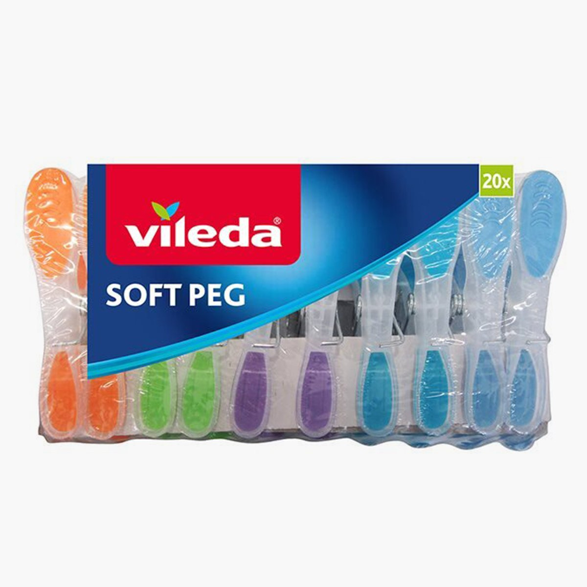 Vileda 20-Piece Premium Hooked Clothes Peg Set - 8x2x3 cm-hbxhomeware-bathandlaundry-clothesdryingracks-image-2