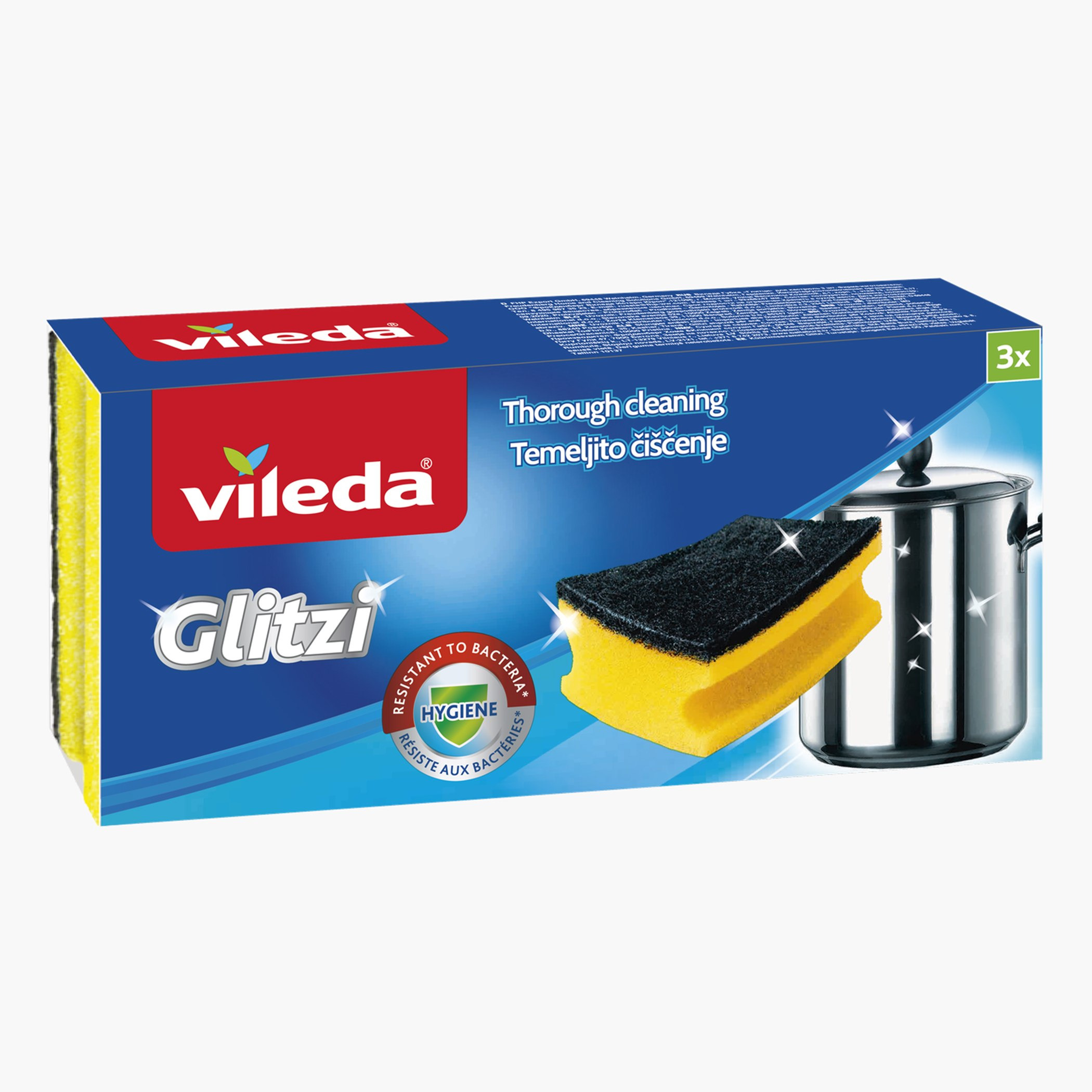 Vileda 3-Piece Glitzi Crystal Sponge Set - 12x9.5x4.6 cm-PROMO_HB_AE_B1G1_250925-image-1