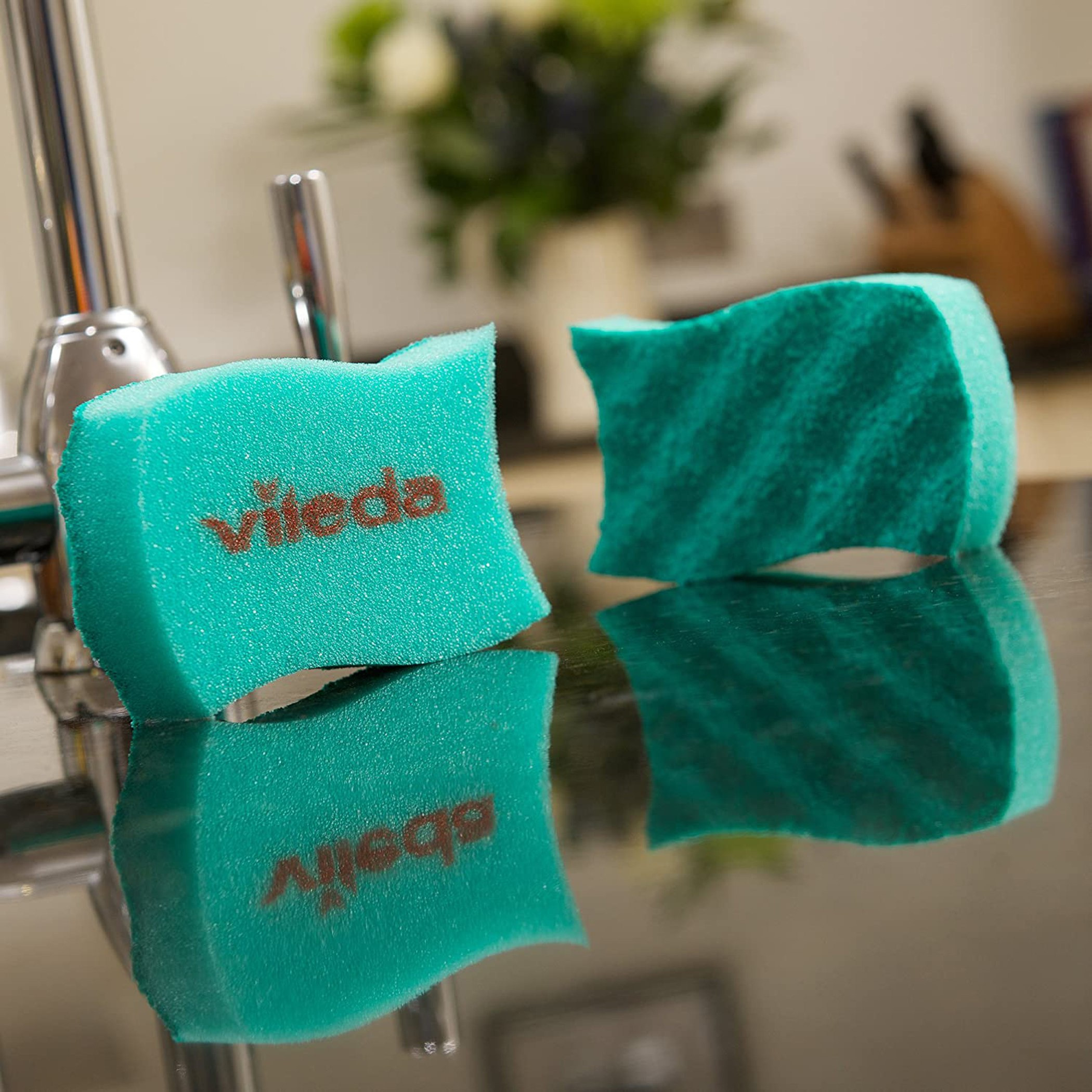 Vileda 3-Piece Puractive Flexible Sponge Set - 8.5x11.5x2.5 cm-PROMO_HB_AE_B1G1_250925-image-4