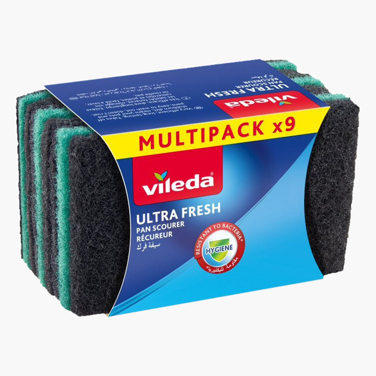 Vileda 9-Piece Scouring Pad Set - 16.5x9.8x7.5 cm-PROMO_HB_AE_B1G1_250925-image-1