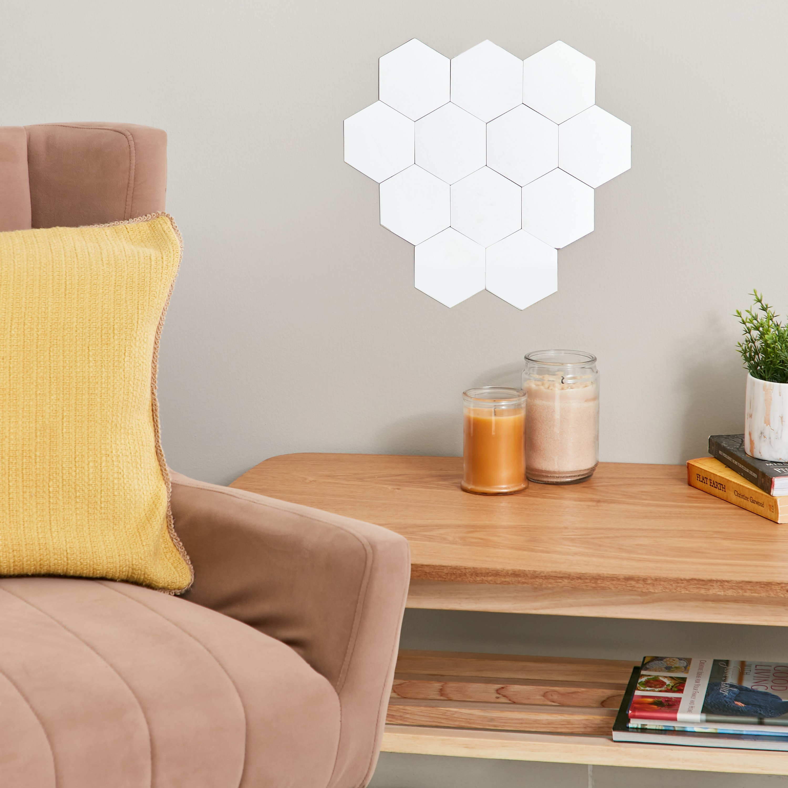 طقم ملصقات حائط بمرآة 12 قطعة من راريتي - 10x10 سم-hbxkidsandyouth-walldecor-mirrors-image-4