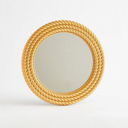 Halsey Decorative Round Shaped Wall Mirror - 51x2.5x51 cms