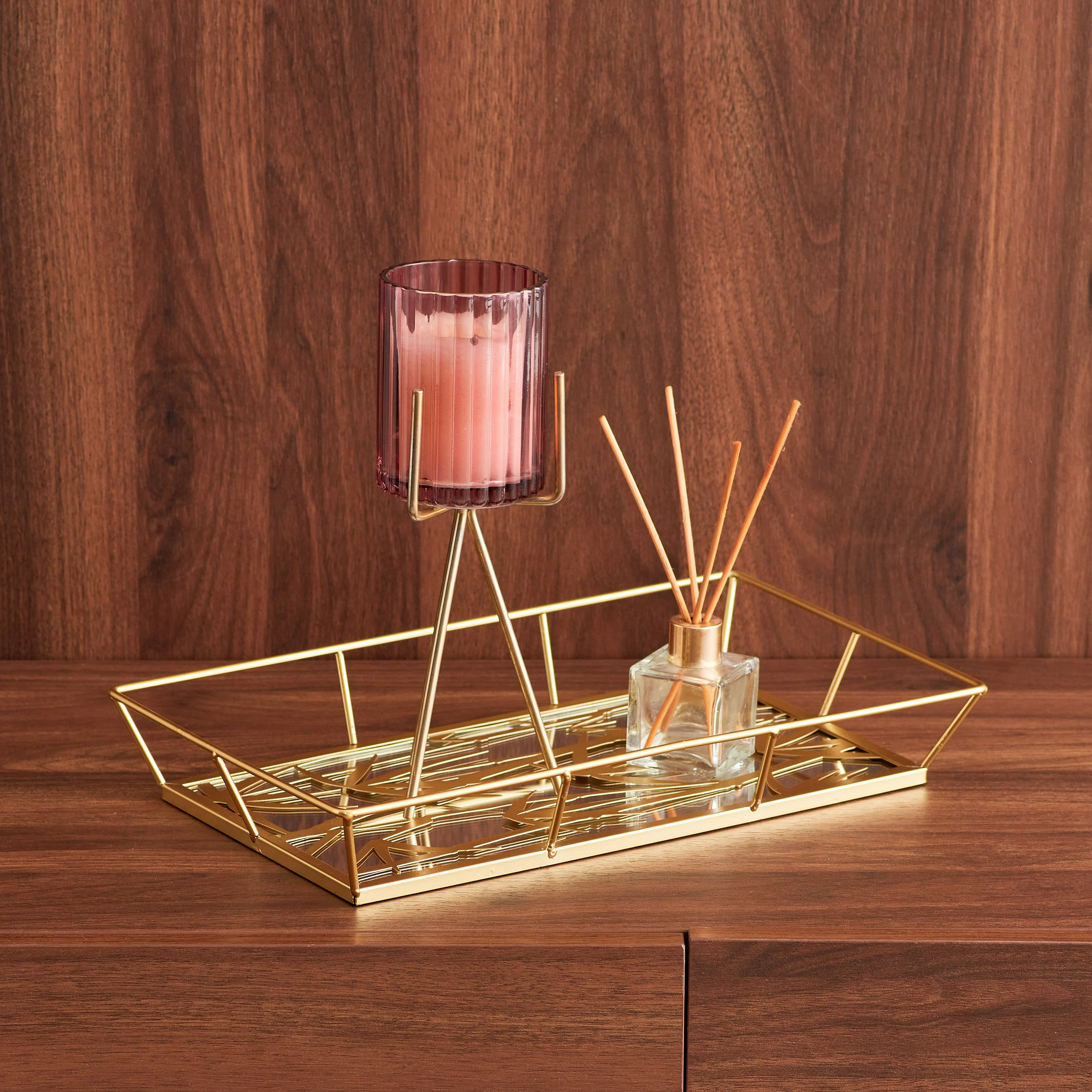 صينية ديكور بمرآة من هالسي - 21.5×5×35.5 سم-hbxhomeware-hbxdecorandfurnishings-image-1