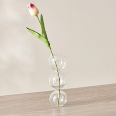 Lucy 3-Ball Glass Vase - 6x6x16 cm