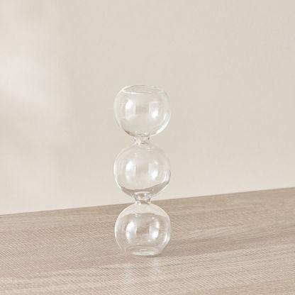 Lucy 3-Ball Glass Vase - 6x6x16 cms