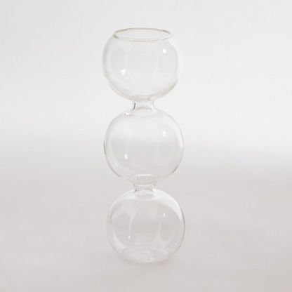 Lucy 3-Ball Glass Vase - 6x6x16 cms