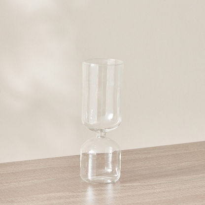 Lucy Funnel Glass Vase - 7x7x20 cms
