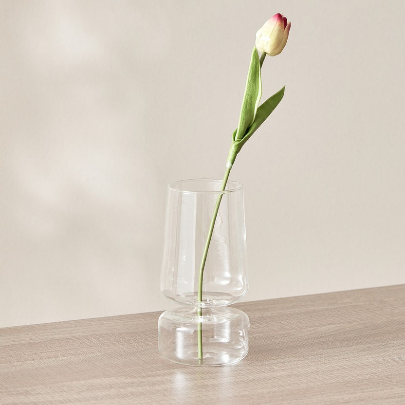 Lucy Glass Vase - 9x9x17 cm-Vases-image-0