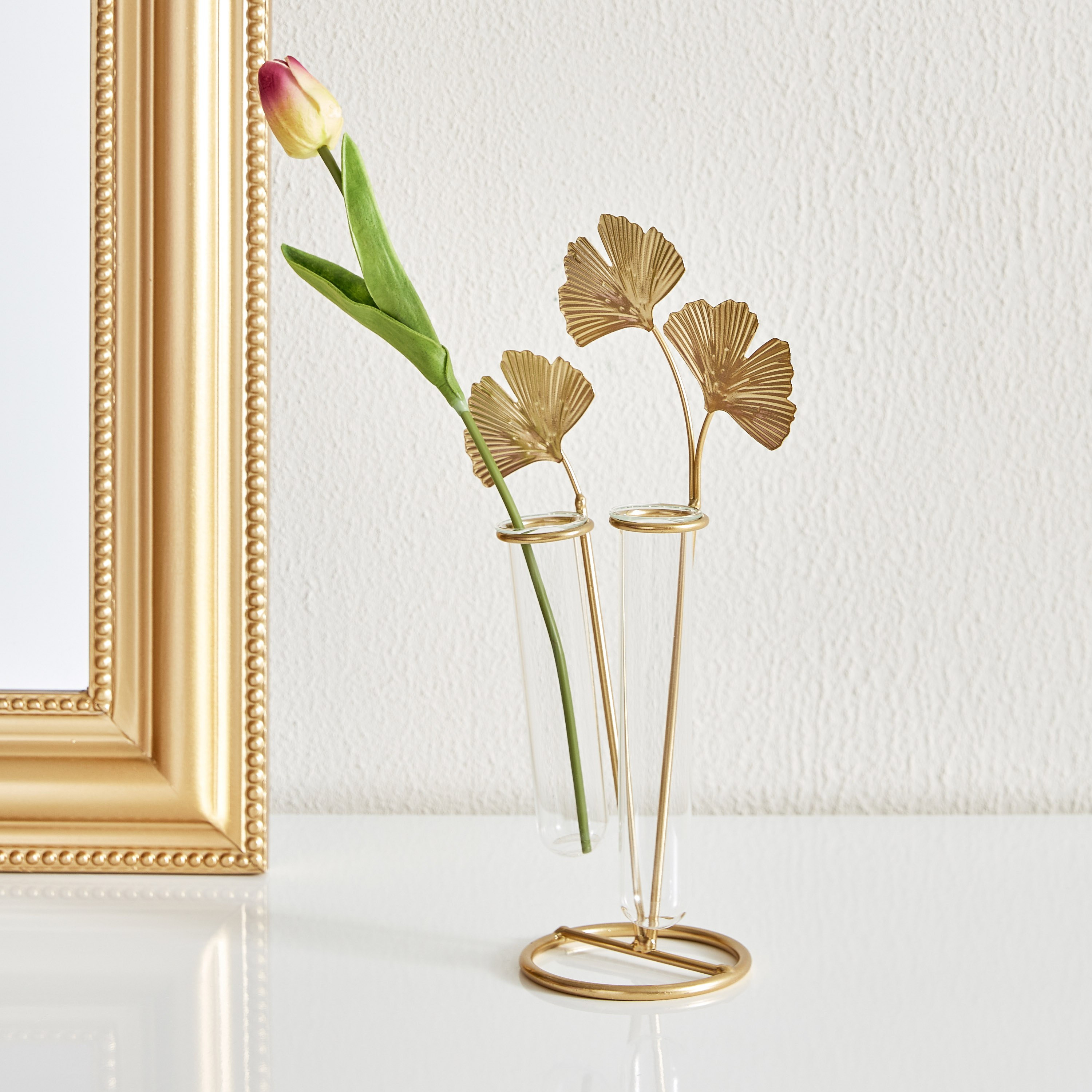 زينة ديكور بتصميم ورقة الجنكة من لوسي - 17x9.5x31.5 سم-hbxhomeware-homedecor-figurinesandornaments-image-1
