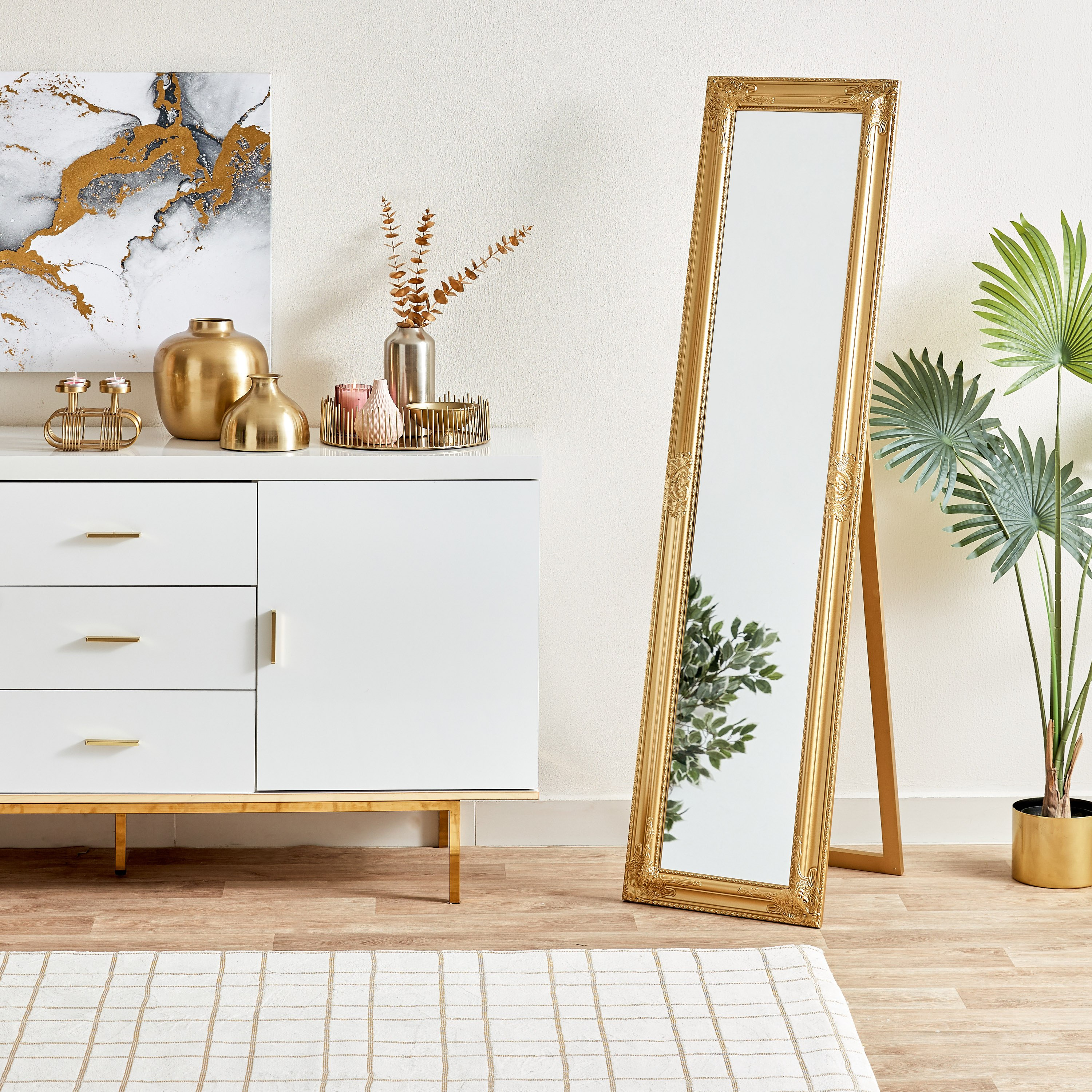 مرآة قائمة بإطار خشبي من إيفا - 40x160 سم-hbxhomeware-hbxdecorandfurnishings-image-6