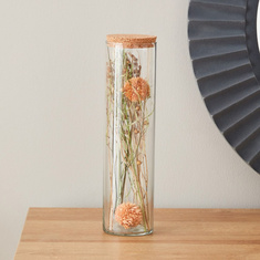 Arwen Dried Flowers in Glass Tube - 7.5x29 cms