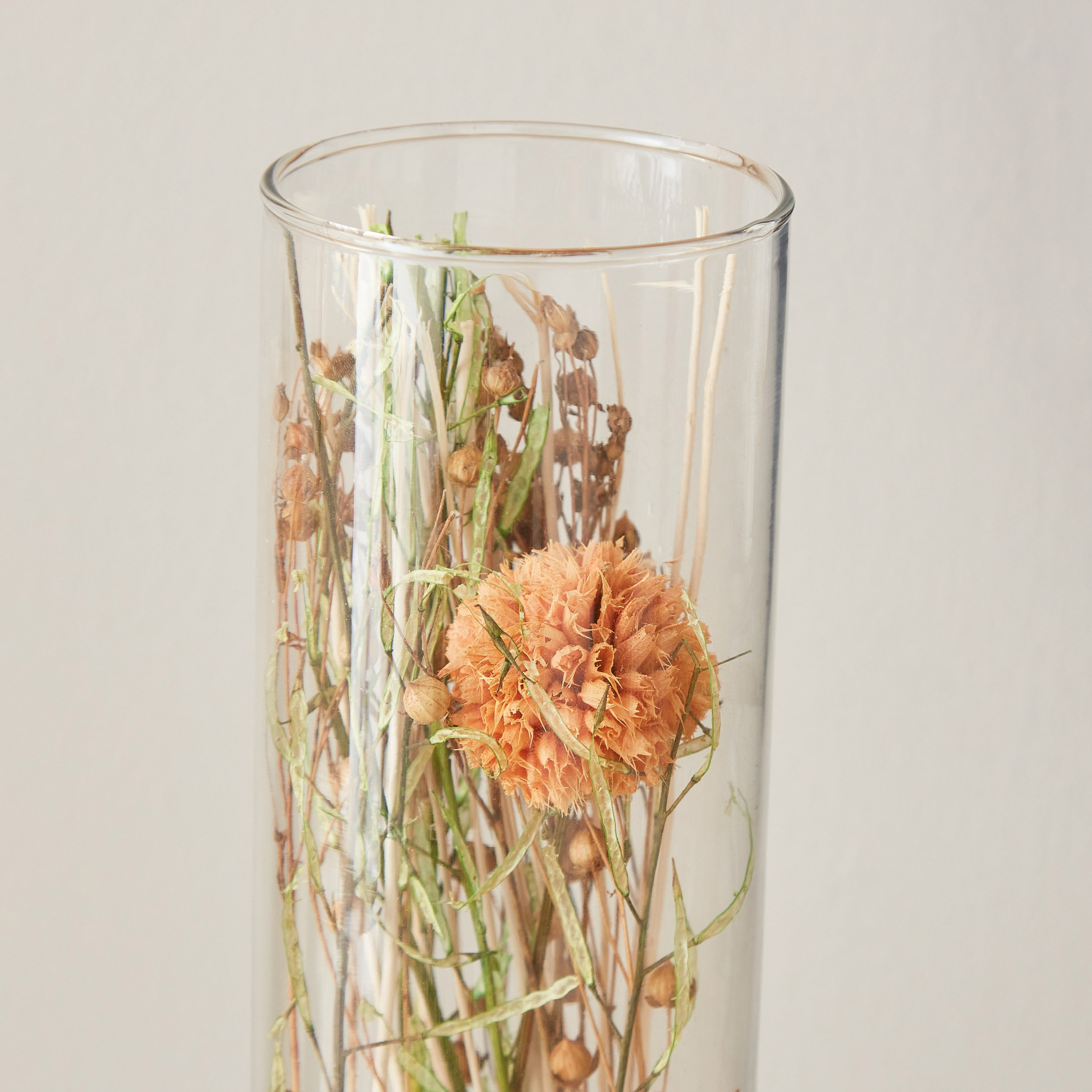 باقة أزهار مجففة في أنبوب زجاجي من أروين - 7.5x29 سم-hbxdecorandfurnishings-homeaccessories-artificialflowersandplants-image-3
