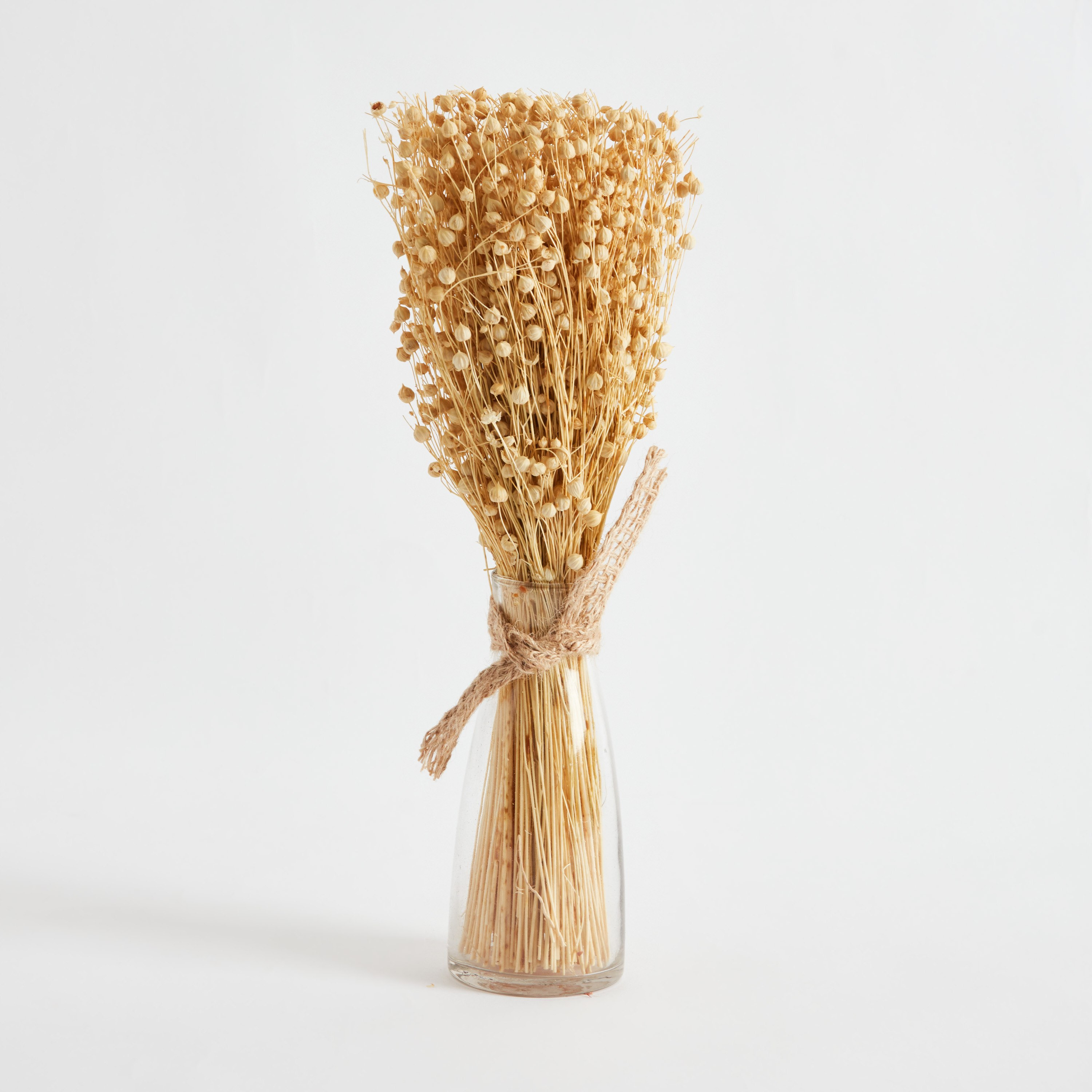 عشب بذور الكتان في مزهرية زجاجية من أروين - 35 سم-hbxdecorandfurnishings-homeaccessories-artificialflowersandplants-image-5