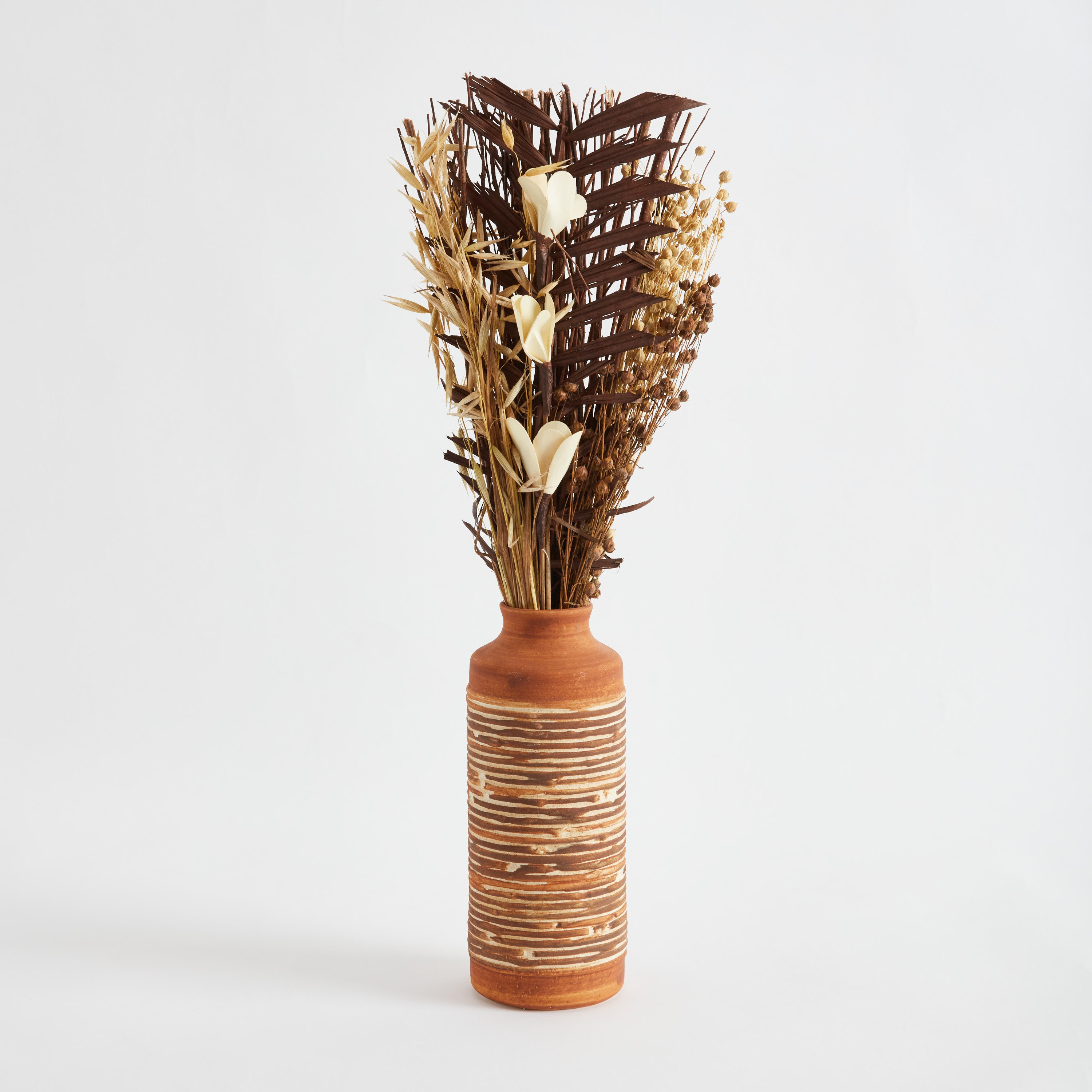 نبات ديكور صناعي مجفف داخل مزهرية سيراميك من أروين - 45 سم-hbxdecorandfurnishings-homeaccessories-artificialflowersandplants-image-5