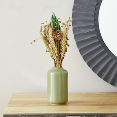 Arwen Dried Rustic Decorative Plant in Ceramic Vase - 35 cms