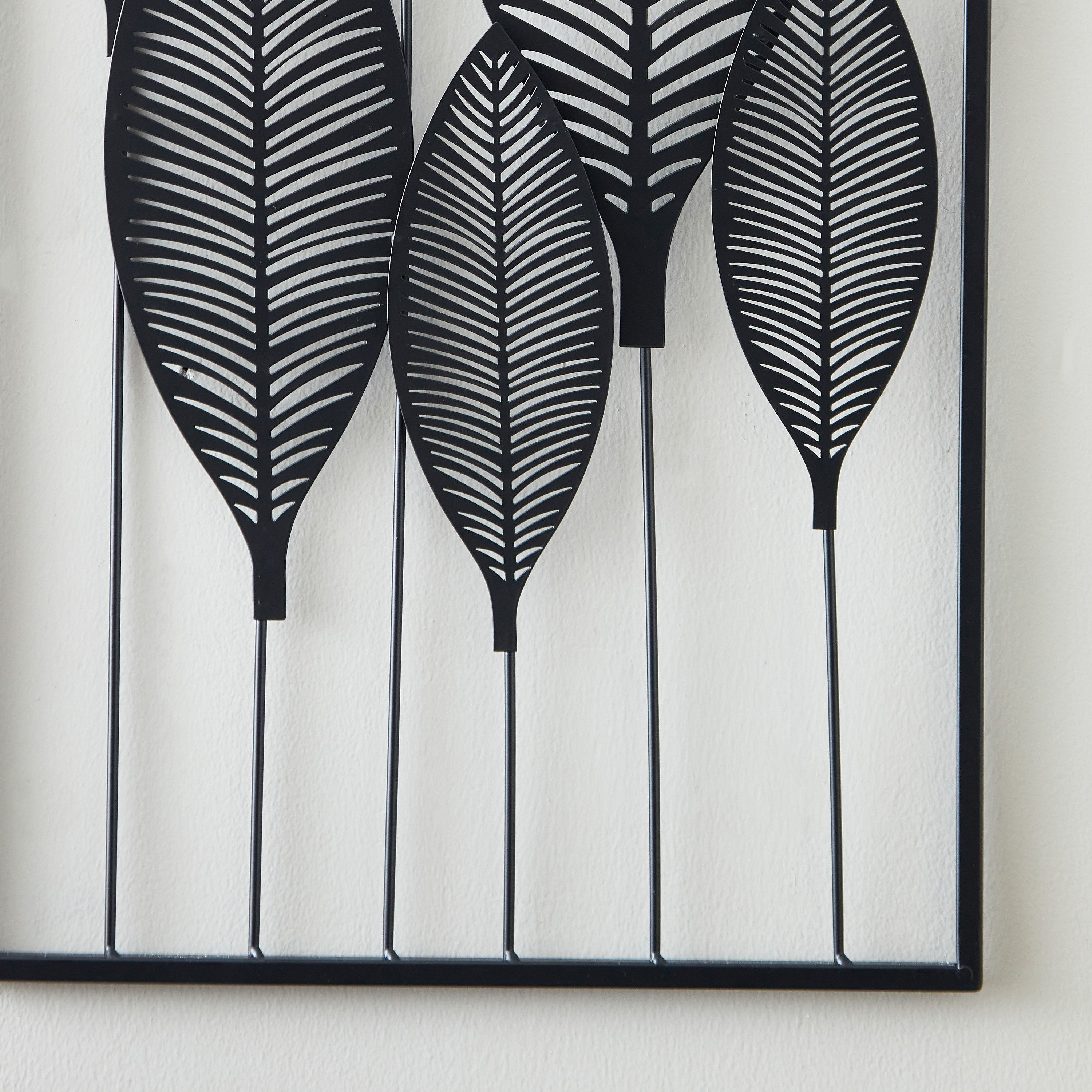 زينة حائط معدنية بتصميم ورقة شجر من هالسي - 40x76 سم-hbxhomeware-homedecor-wallaccents-image-4