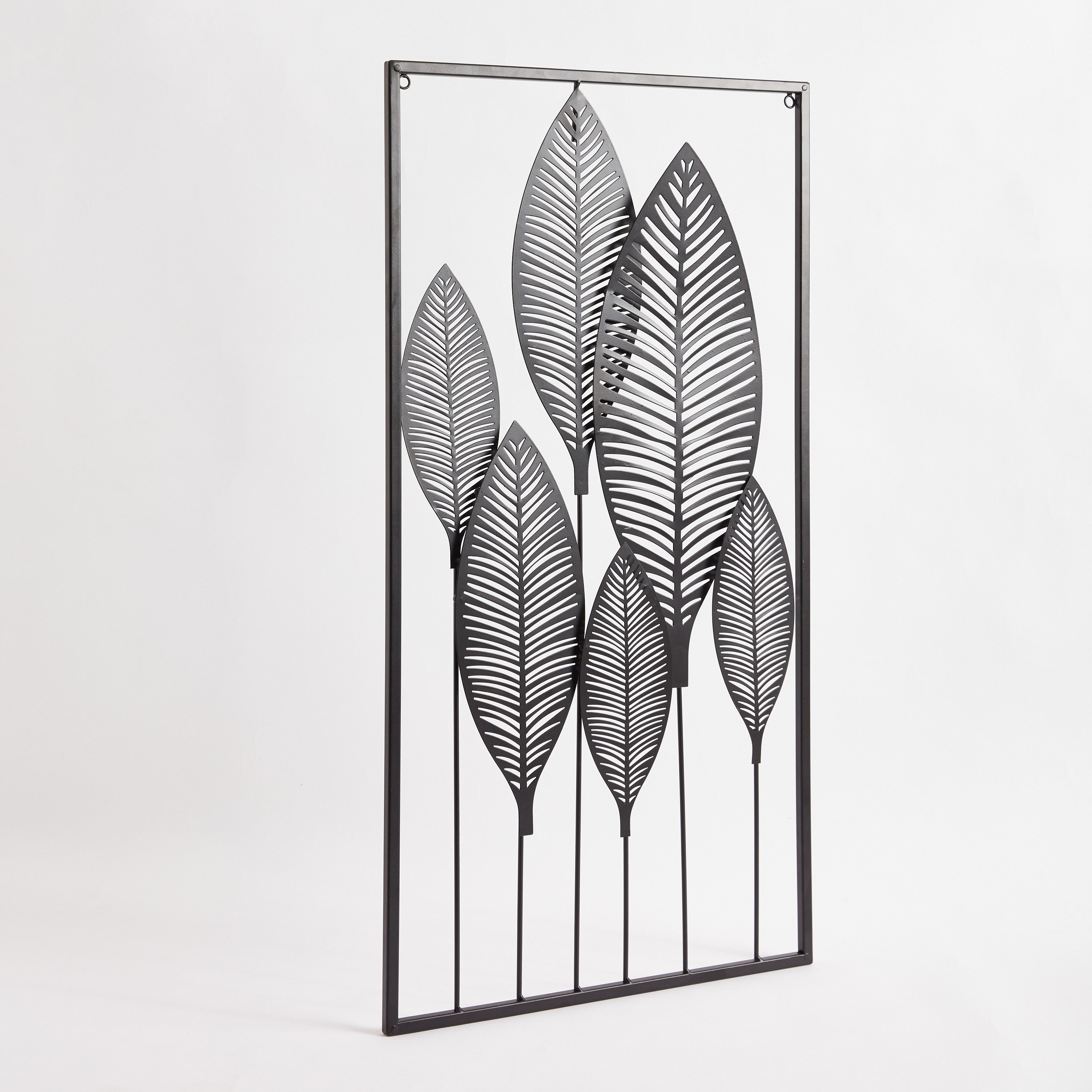 زينة حائط معدنية بتصميم ورقة شجر من هالسي - 40x76 سم-hbxhomeware-homedecor-wallaccents-image-6