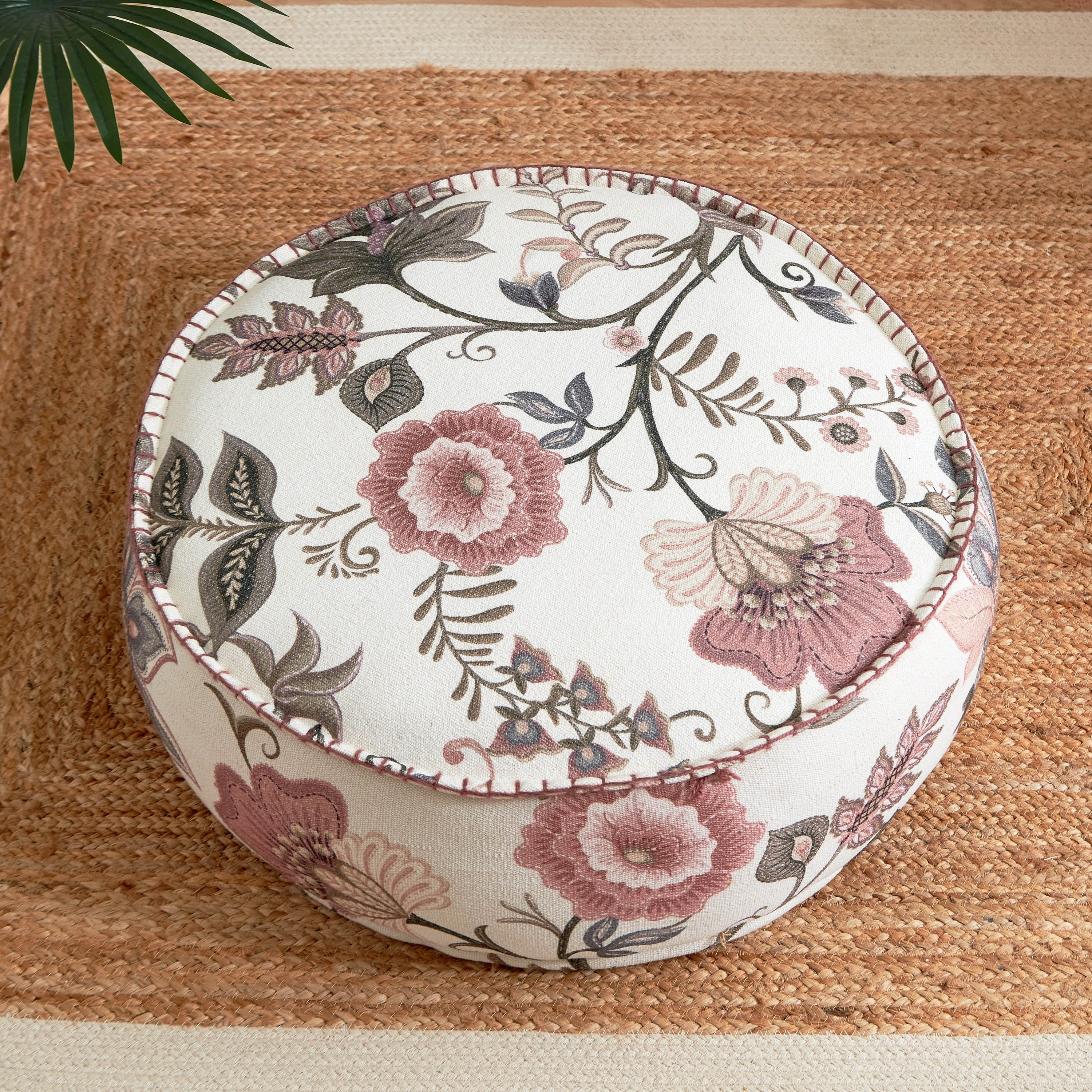 مقعد بوف بتصاميم متداخلة وطبعات من ماهرجان - 60x25 سم-hbxfurniture-kidsroom-kidsbeanbags-image-1