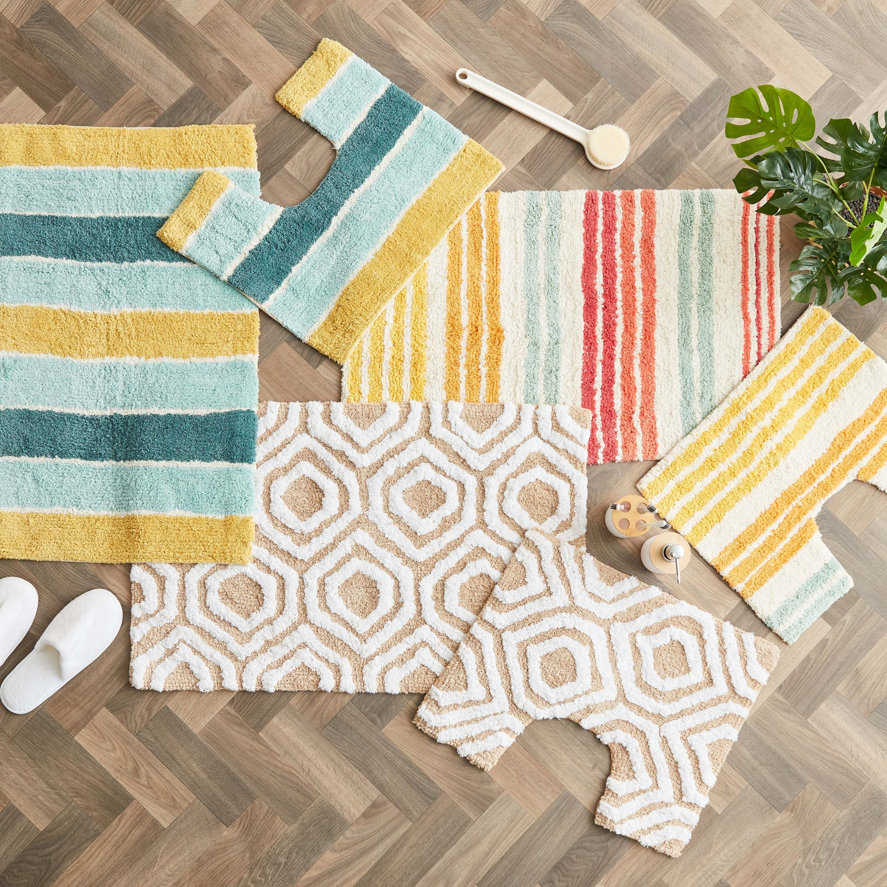 طقم سجادة حمام قطن قطعتين من هيكسا- 50x80+40 سم-hbxbedroom-floorcoverings-bathmats-image-6