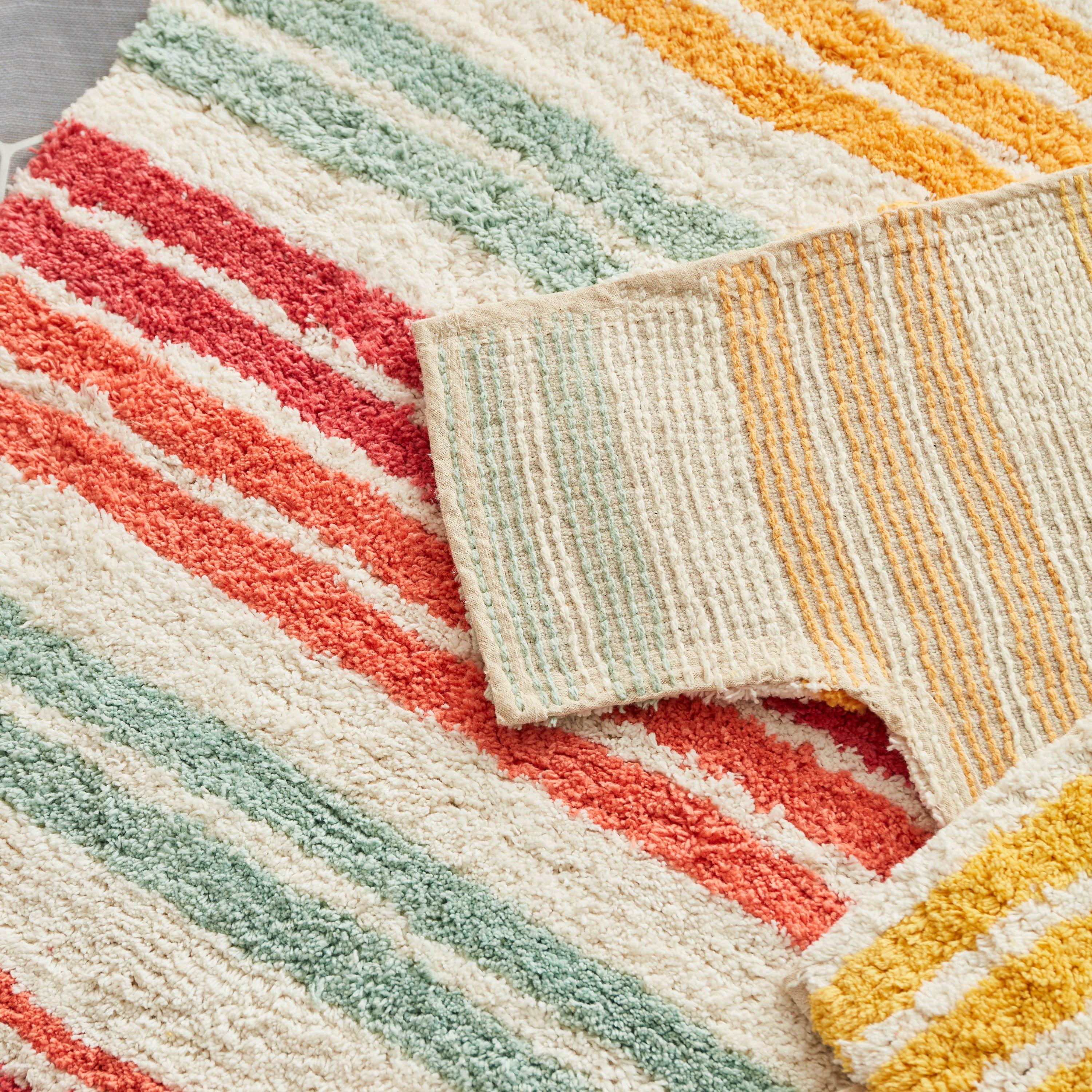 طقم سجادة حمام قطن قطعتين من هازل - 50x80+40 سم-hbxbedroom-floorcoverings-bathmats-image-5