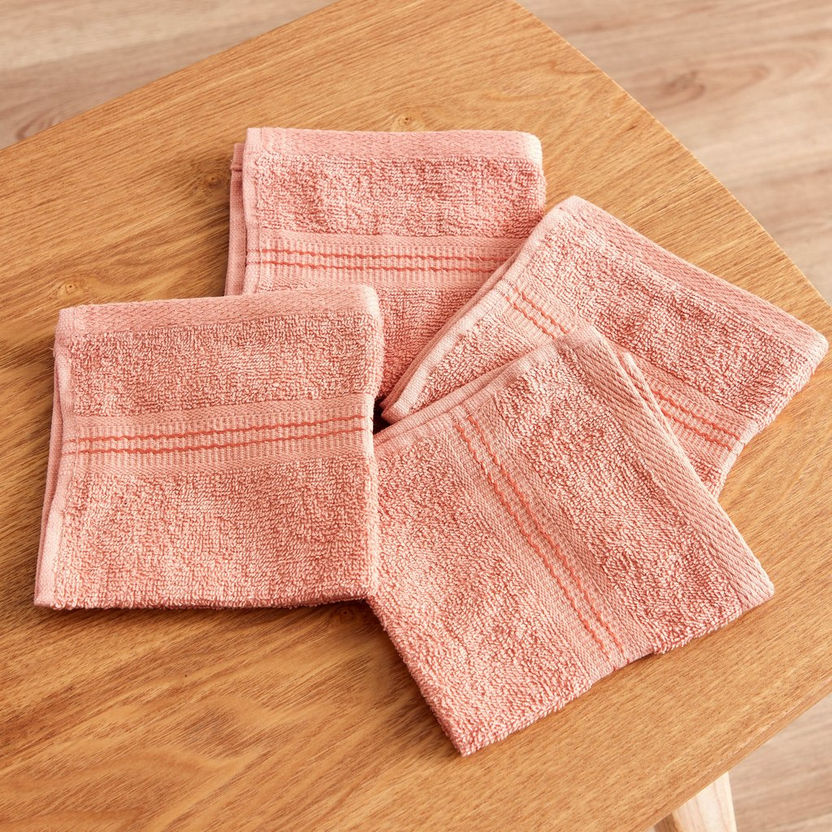 Essential 4-Piece Carded Face Towel Set - 30x30 cm-Bathroom Textiles-image-1