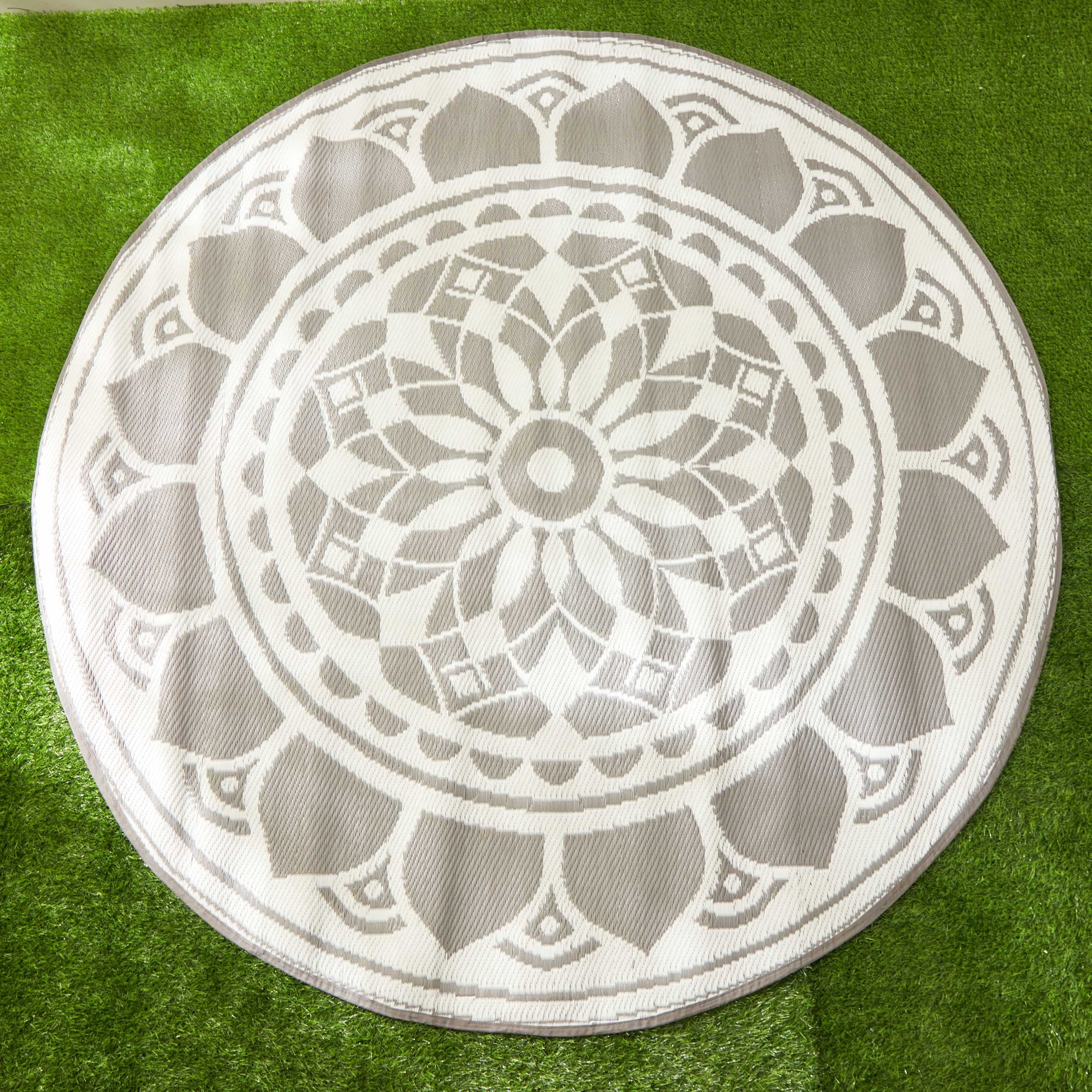 سجادة للمساحات الداخلية والخارجية بطبعات من أرلو - 180x180 سم-hbxdecorandfurnishings-floorcoverings-rugs-image-1