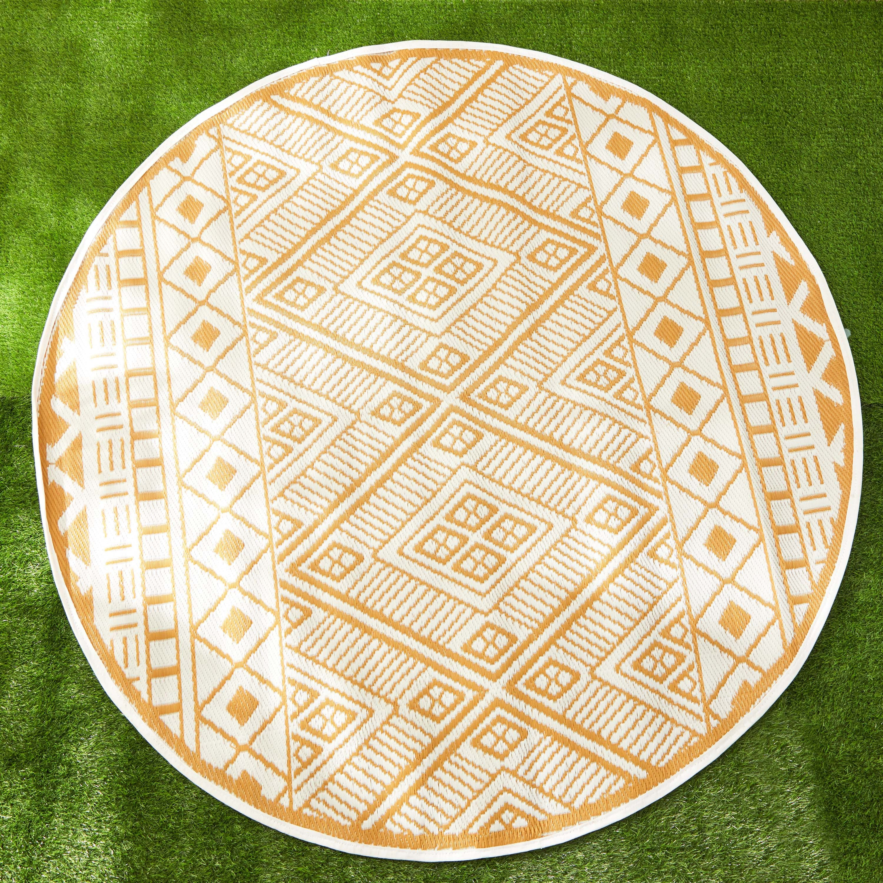 سجادة مستديرة للمساحات الداخلية والخارجية من أرلو سيرا - 180x180 سم-hbxdecorandfurnishings-floorcoverings-rugs-image-1