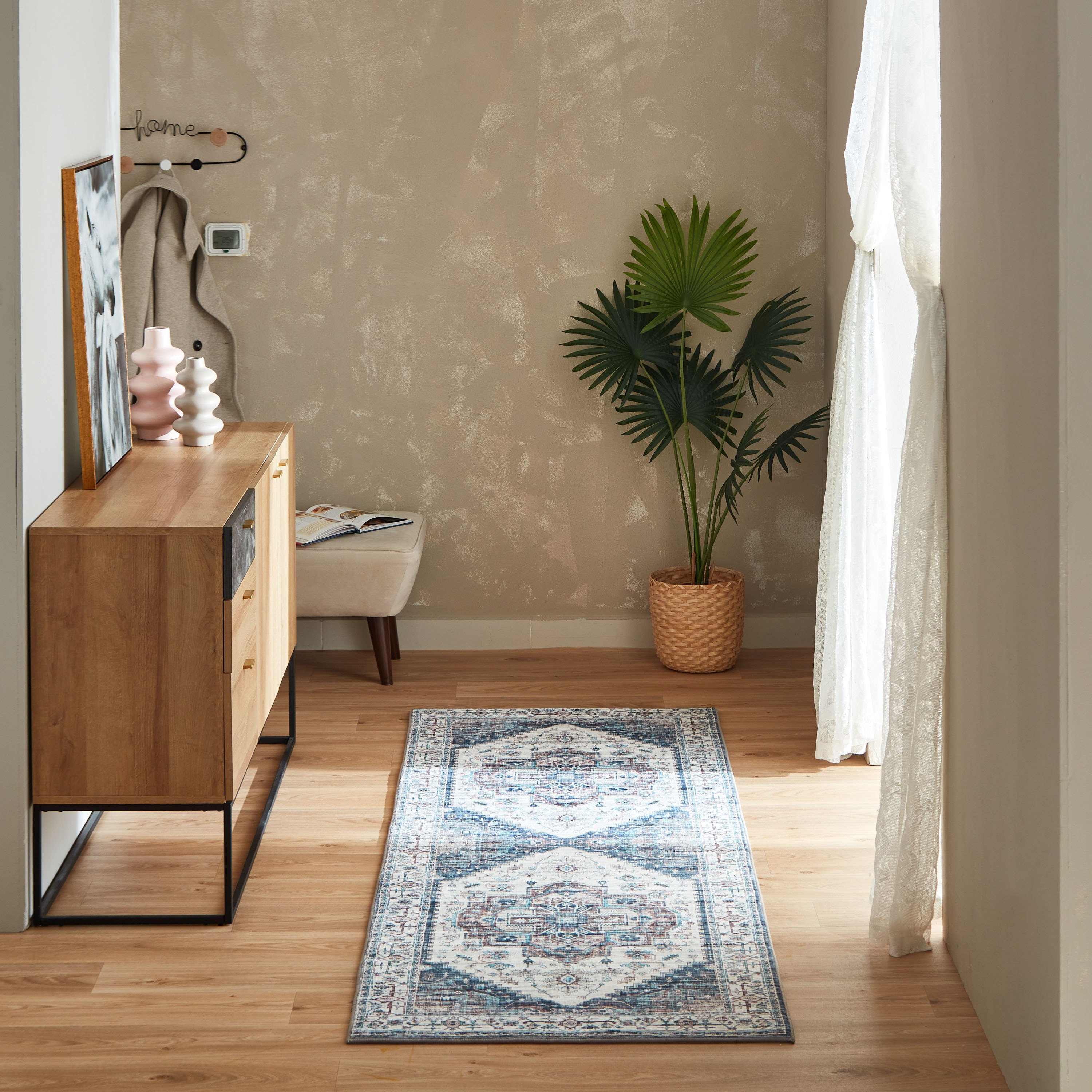 Miraj Ziya Velvet Rug - 80x230 cm-hbxdecorandfurnishings-floorcoverings-rugs-image-1
